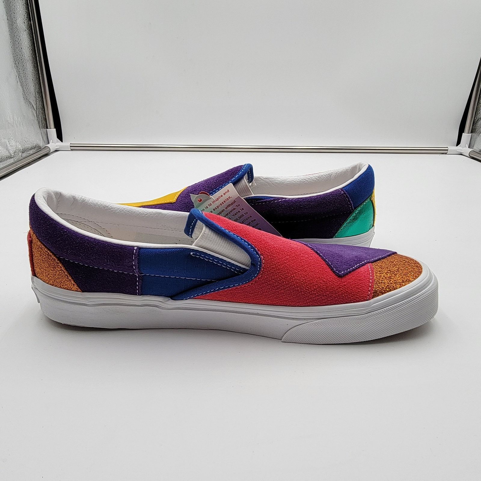 Vans Vans Classic SlipOn Pride Patchwork Sz 9M/10.5W VN0A33TB44B1 Size US 9 / EU 42 - 2 Thumbnail