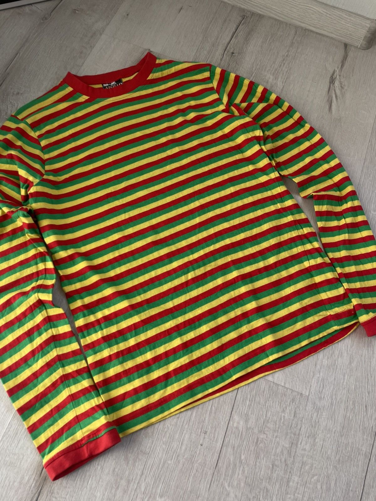 Hysteric Glamour × If Six Was Nine × Le Grande Bleu (L.G.B.) Crazy Y2k Stripped Longsleeve Jamaica Apollo Tee Size S / US 4 / IT 40 - 5 Thumbnail