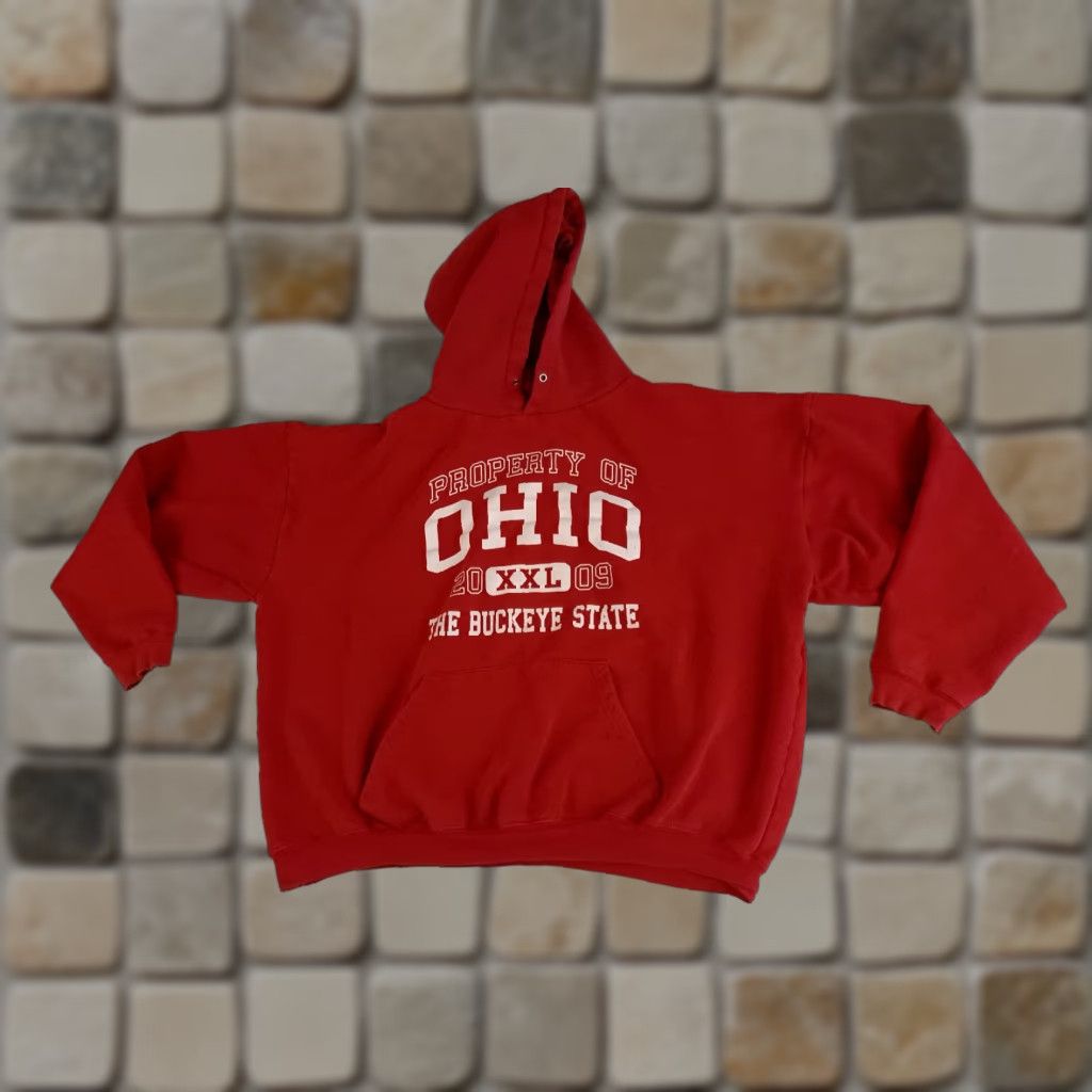 Vintage VINTAGE Ohio State Buckeyes Hoodie Sweatshirt Red 2XL Spirit Co. Unisex Adults Pullover Hoodie Mens Womens Size US XXL / EU 58 / 5 - 1 Thumbnail