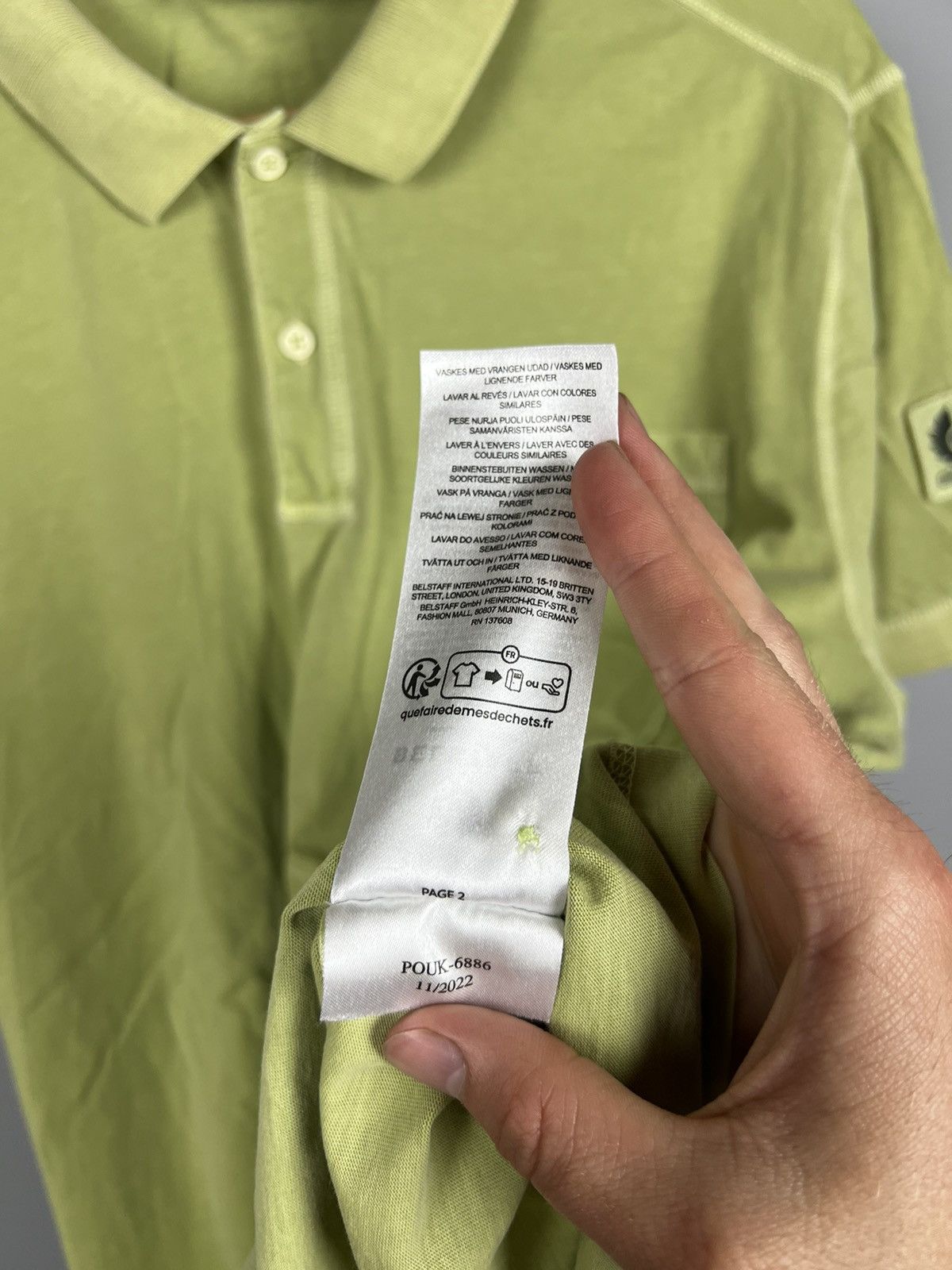 Belstaff (L) RARE Belstaff Polo shirt green Size US L / EU 52-54 / 3 - 8 Thumbnail