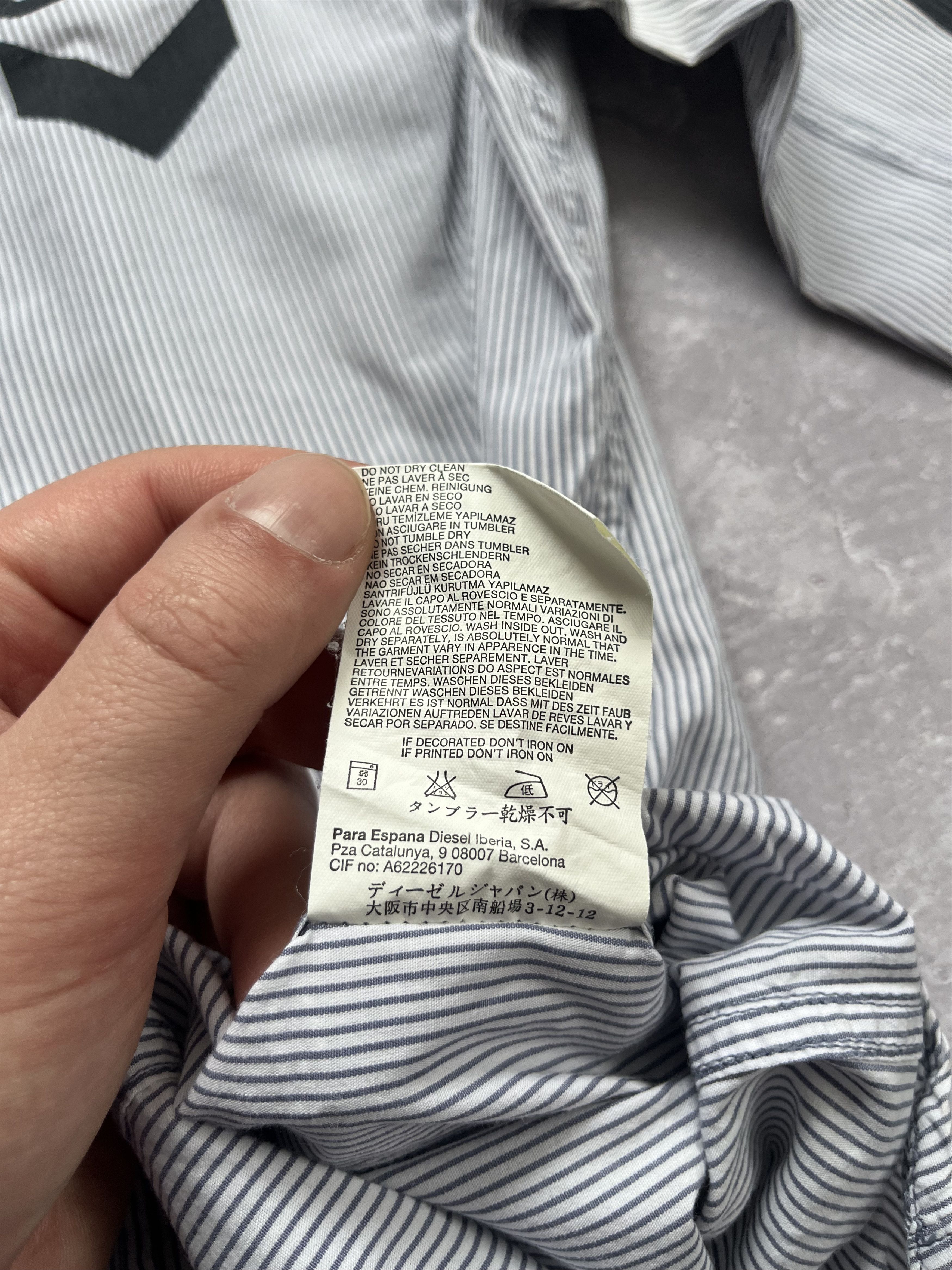 Diesel RARE Diesel DEPT. LIQUID SPACE Striped Button Up Shirt Size US S / EU 44-46 / 1 - 10 Thumbnail
