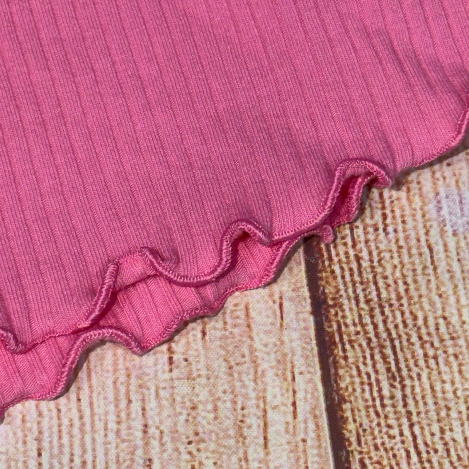 Old Navy Old Navy Pink Ribbed Knit Dress with Bell Sleeves 6/7 Size S / US 4 / IT 40 - 3 Thumbnail