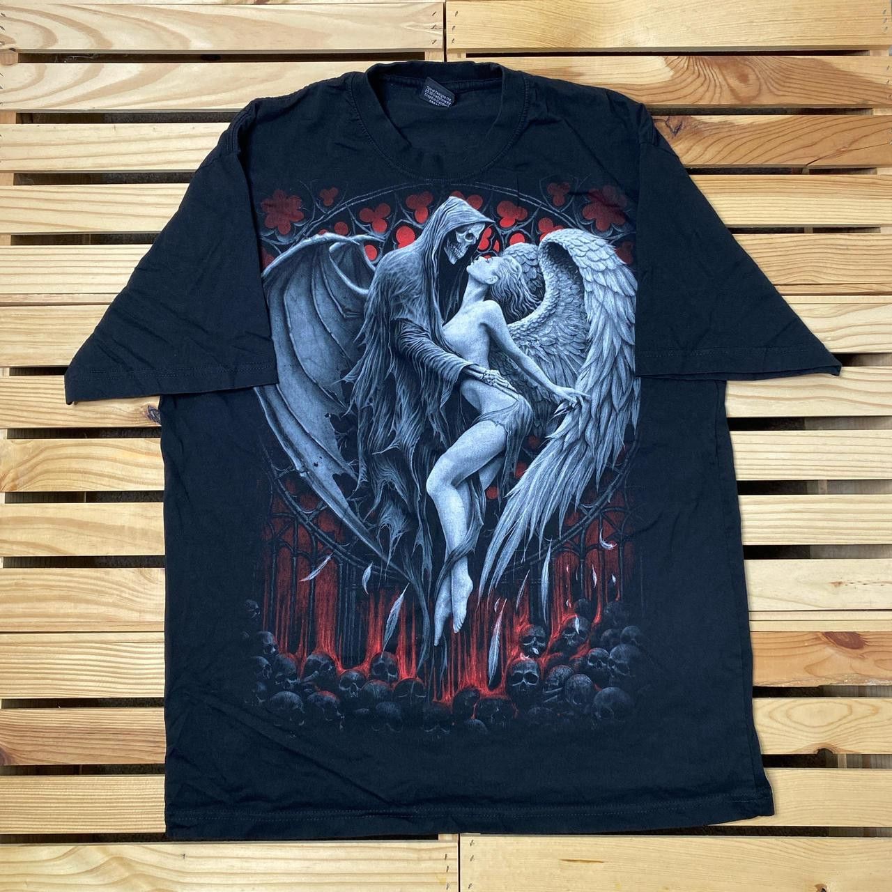 Other Spiral Direct Black Y2K Grim Reaper Tee Size 2XL Size US XXL / EU 58 / 5 - 2 Thumbnail