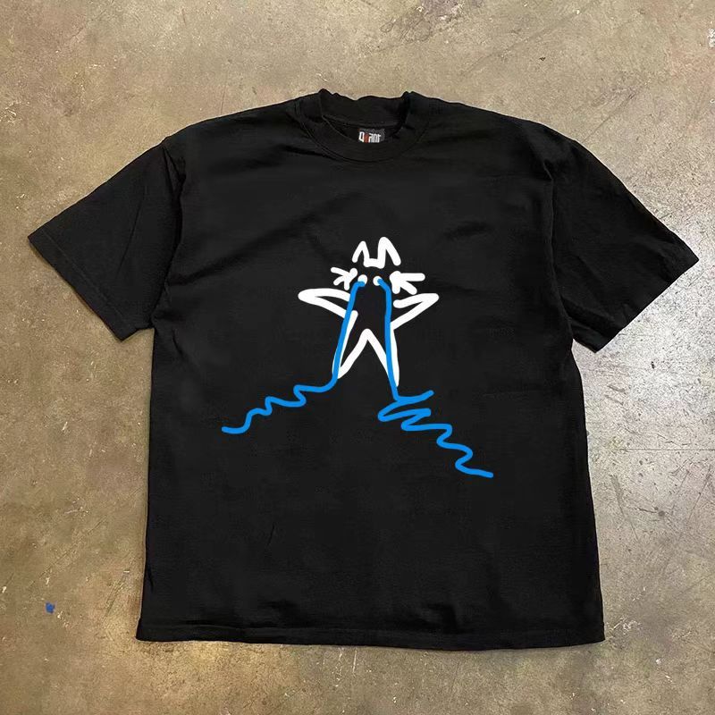 Japanese Brand × Vintage Street Short Sleeve T-Shirt Black Loose Printed Graphic Size US L / EU 52-54 / 3 - 1 Thumbnail