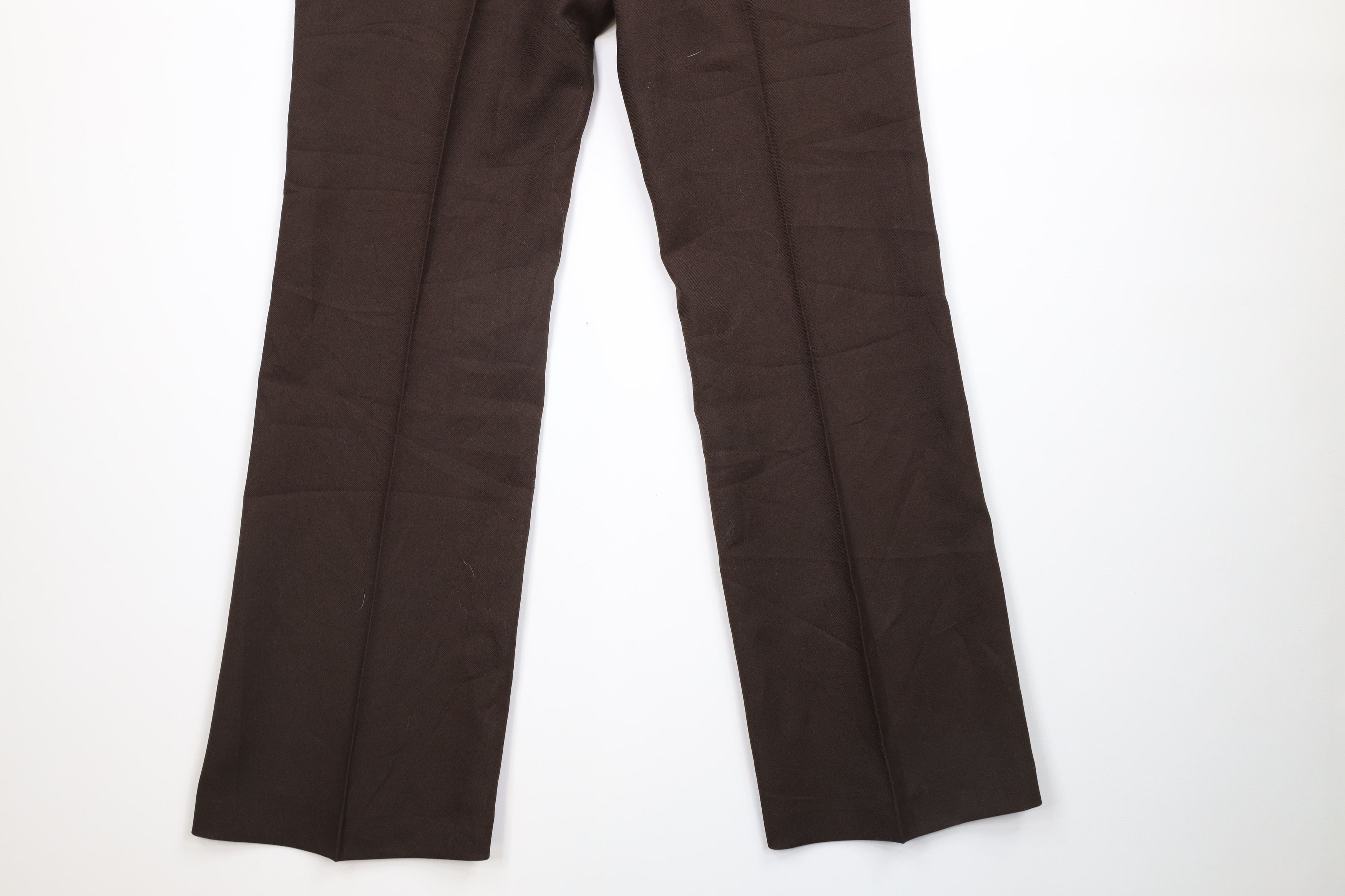 Vintage Vintage 70s Streetwear Knit Flared Bell Bottoms Pants Brown Size US 32 / EU 48 - 10 Preview