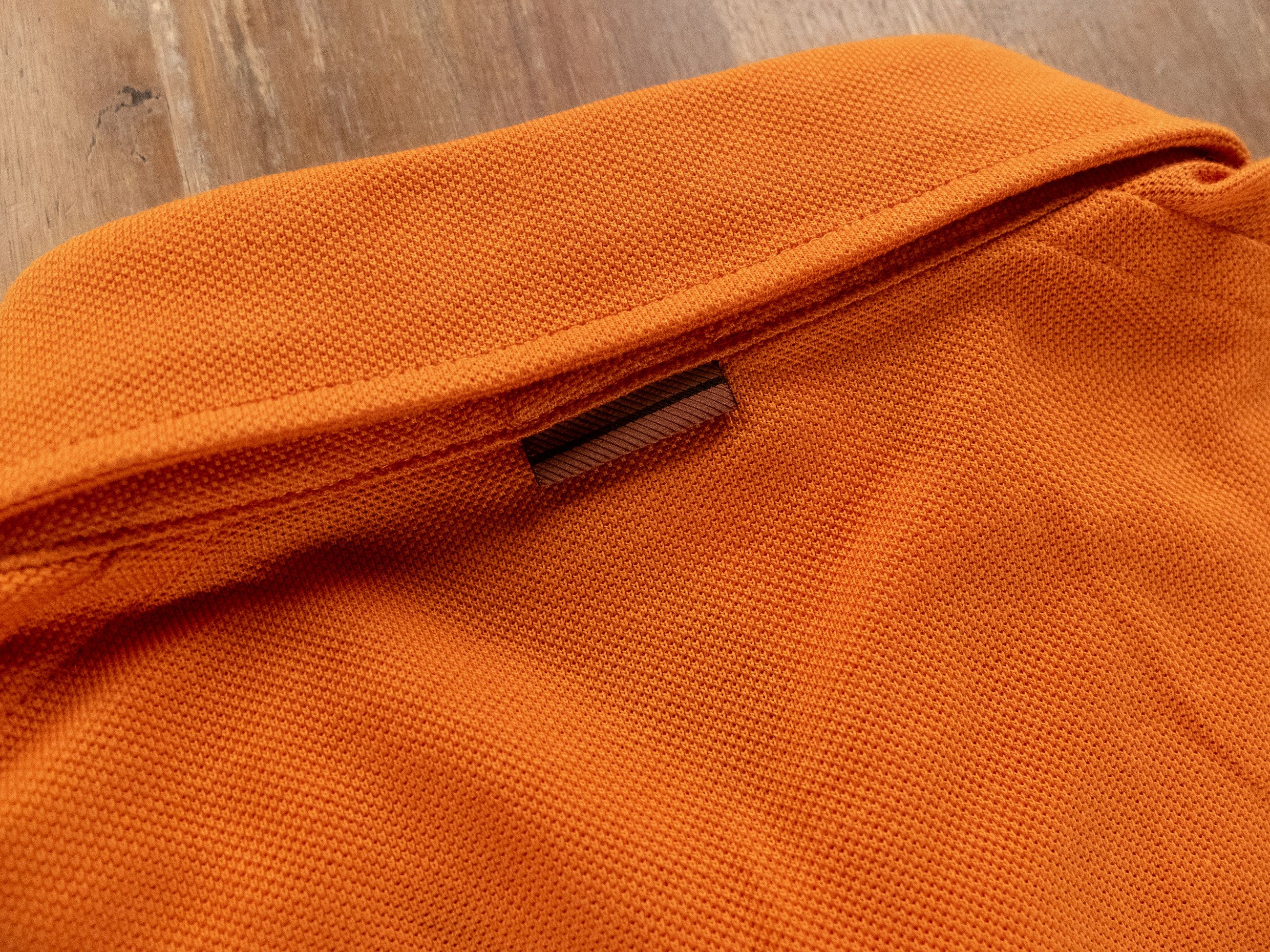 Ermenegildo Zegna ZEGNA solid orange cotton polo shirt 50 Medium authentic Size US M / EU 48-50 / 2 - 10 Thumbnail