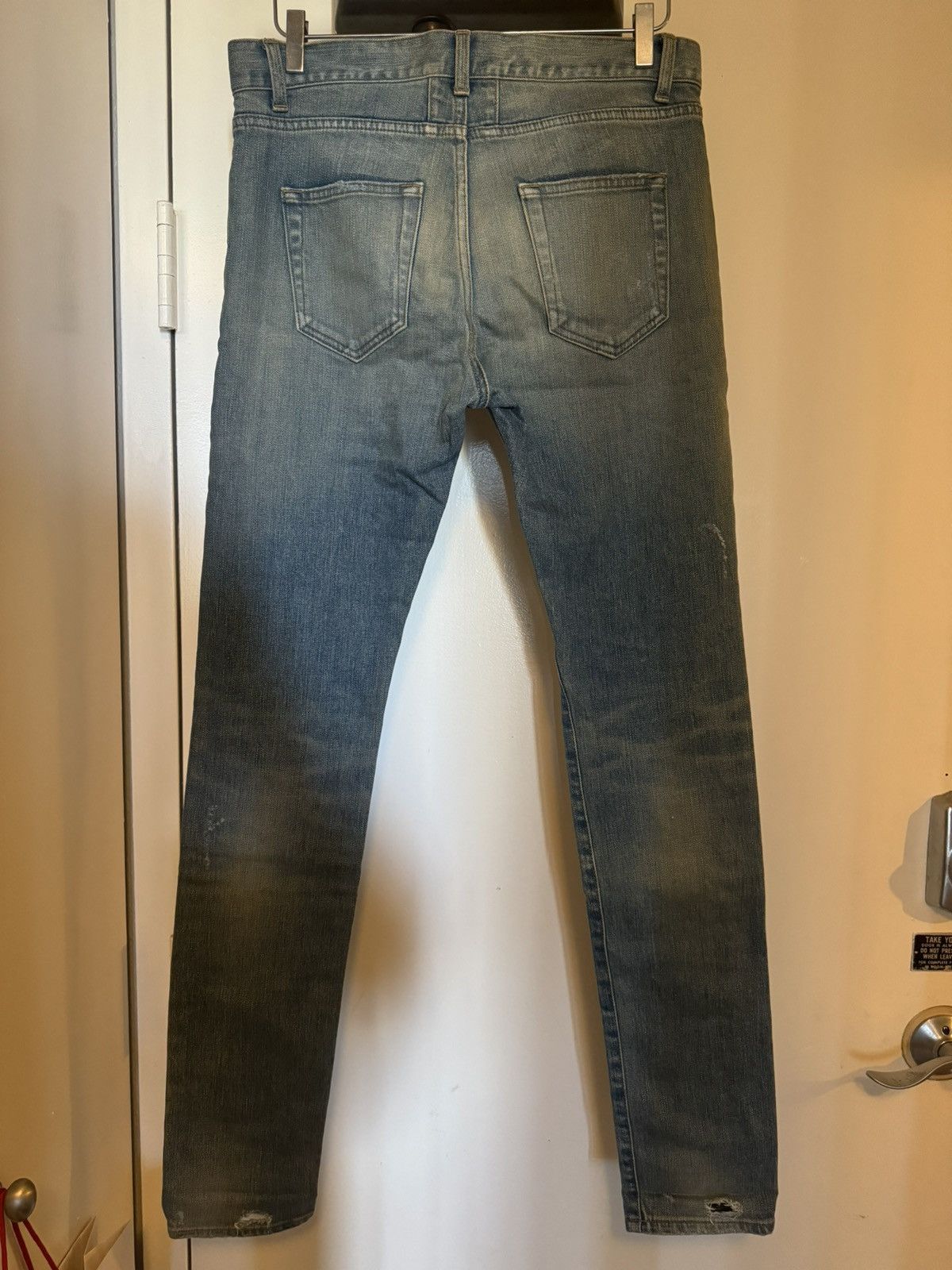 Saint Laurent Paris Saint Laurent Paris Crash Destroyed Jeans 30 Hedi Slimane Size US 30 / EU 46 - 2 Thumbnail