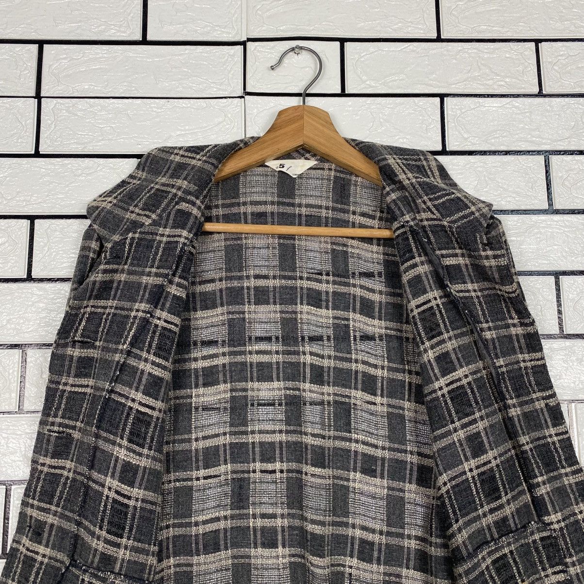 Issey Miyake 📌Vintage Cropped Button Jacket Corsa Tartan Design Check Size US M / EU 48-50 / 2 - 15 Thumbnail