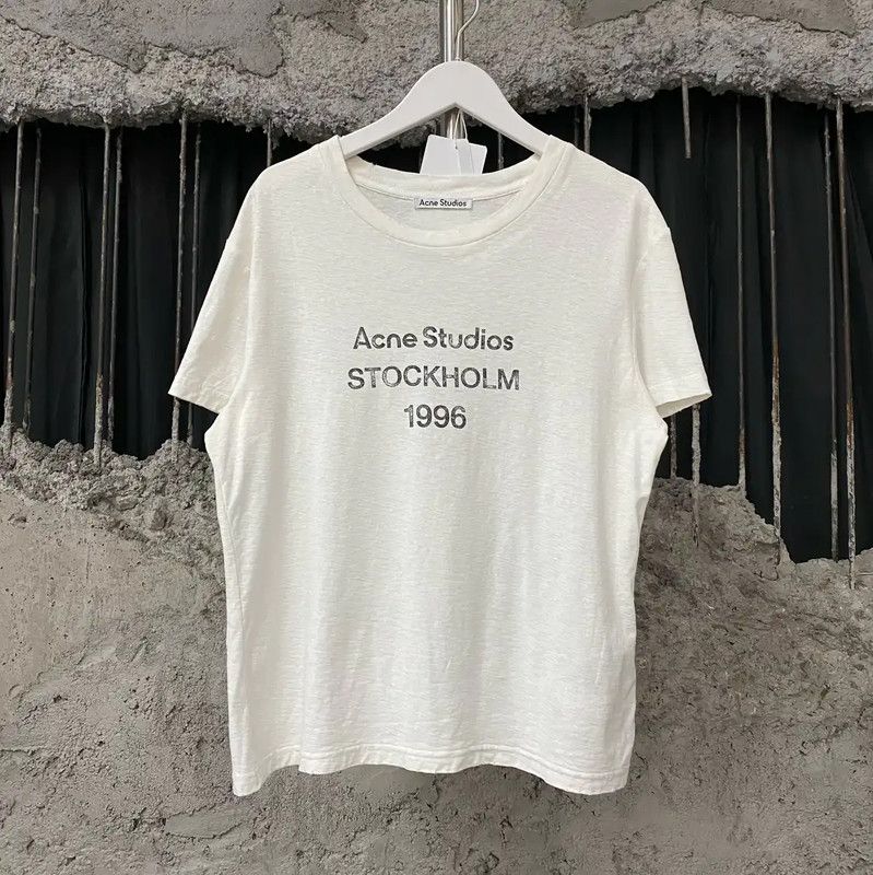 Acne Studios Acne Studios White Short Sleeve T-Shirt Size M / US 6-8 / IT 42-44 - 1 Thumbnail