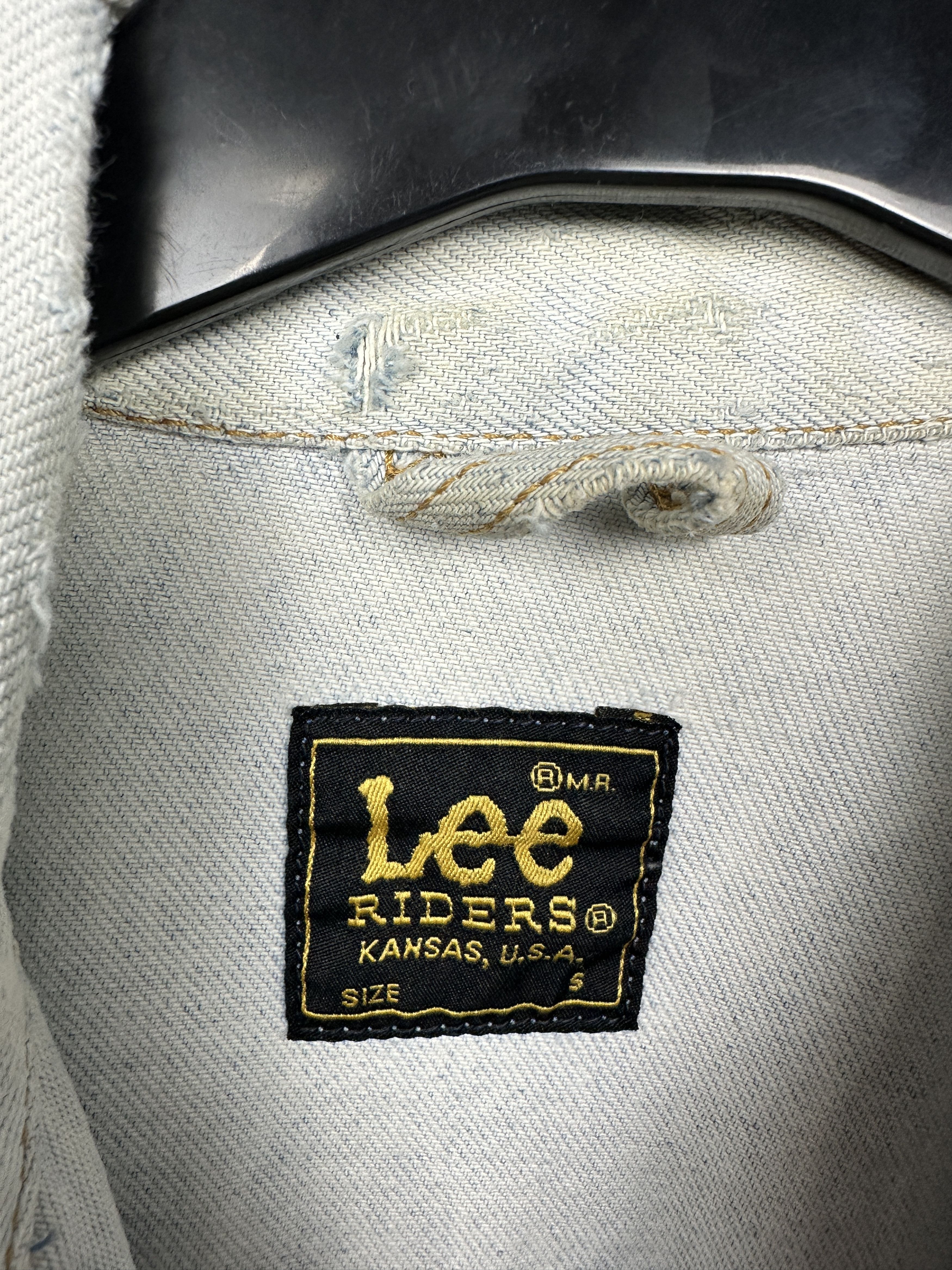 Lee Lee Rider 90s Vintage Mens Denim Jacket Size US S / EU 44-46 / 1 - 4 Thumbnail