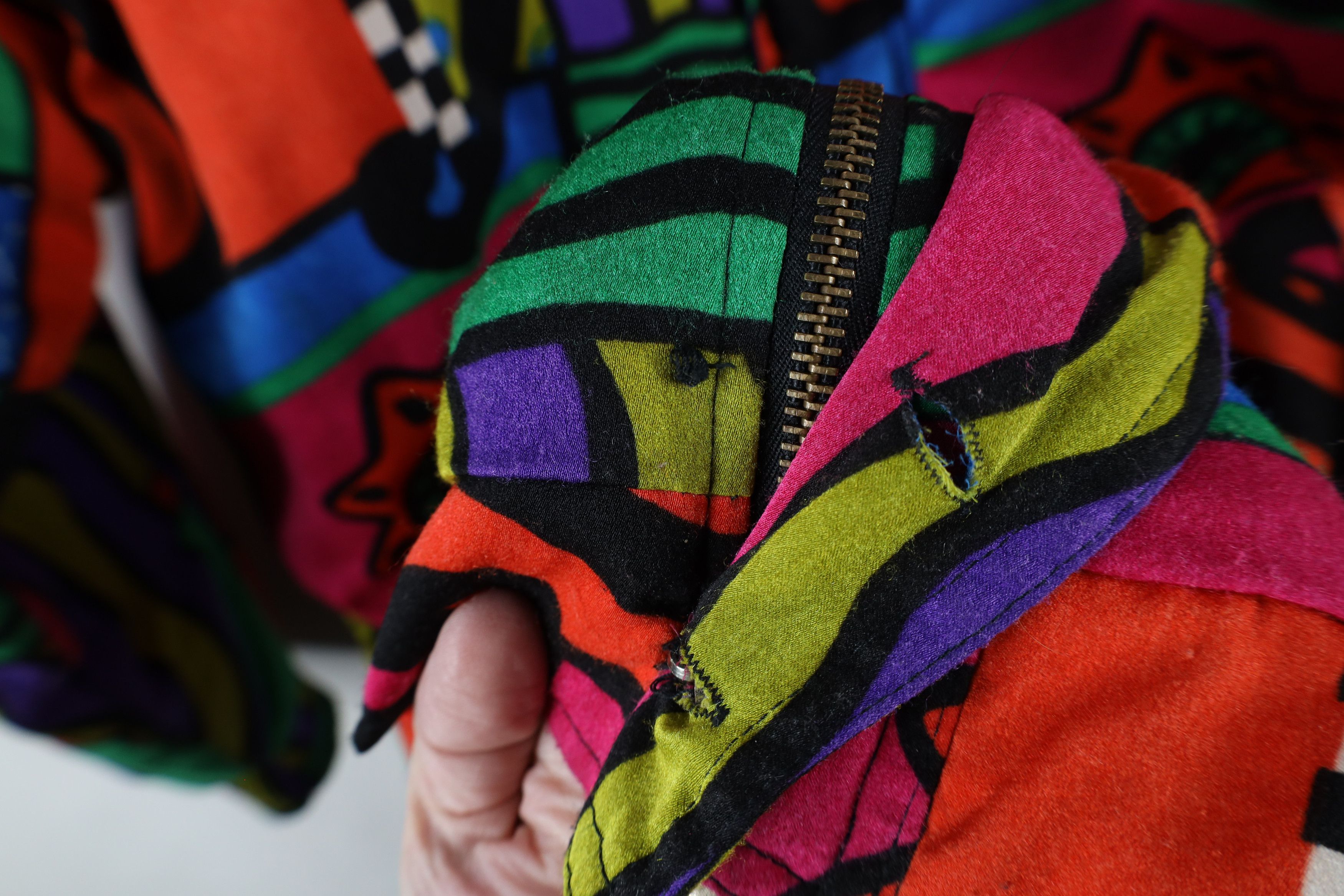 Vintage Vintage 90s Streetwear Rainbow Abstract Parka Jacket Size S / US 4 / IT 40 - 7 Thumbnail