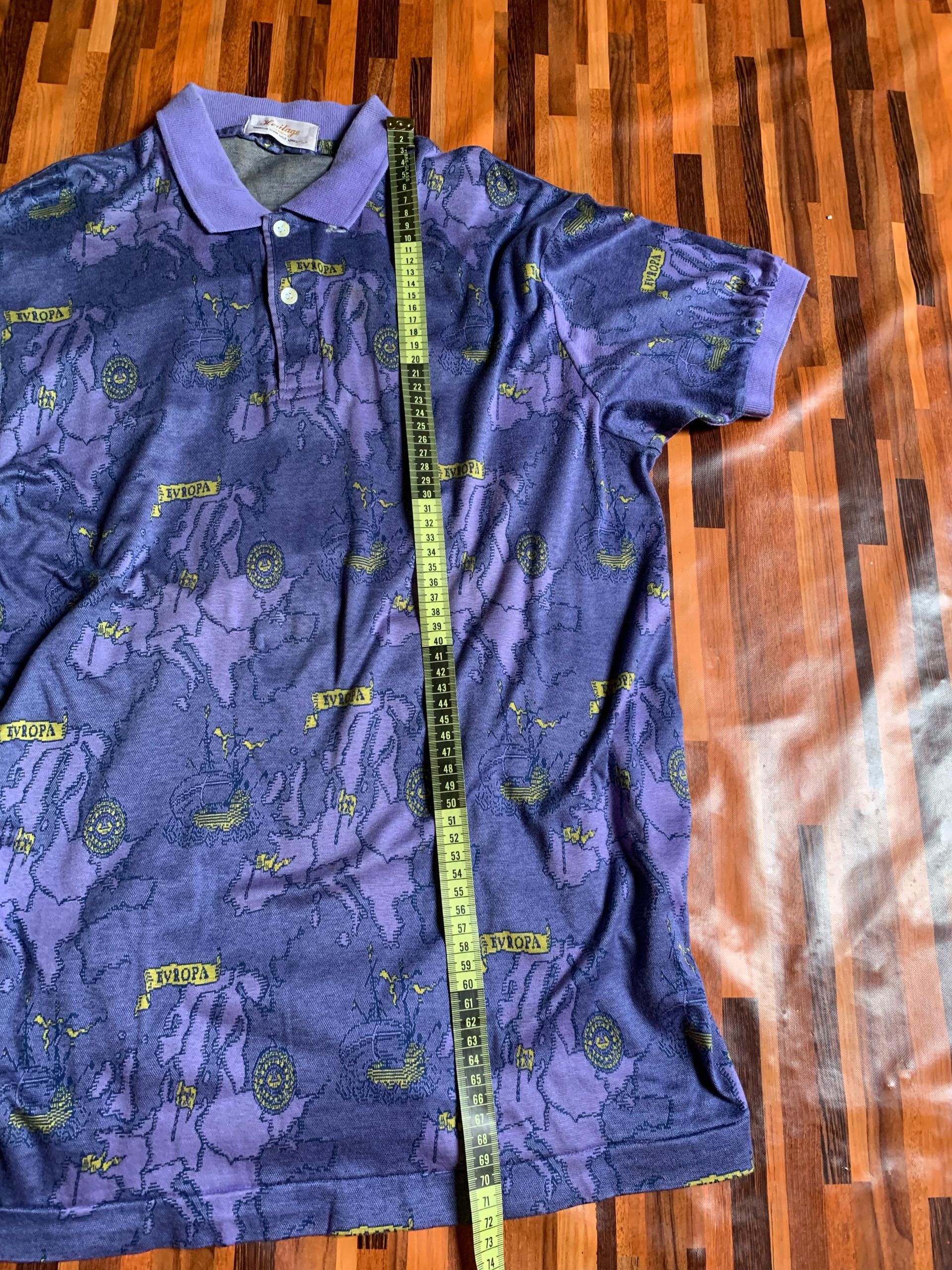 Vintage E3-03 single stich golf HOMME WORLD MAP made in japan Size US L / EU 52-54 / 3 - 4 Thumbnail