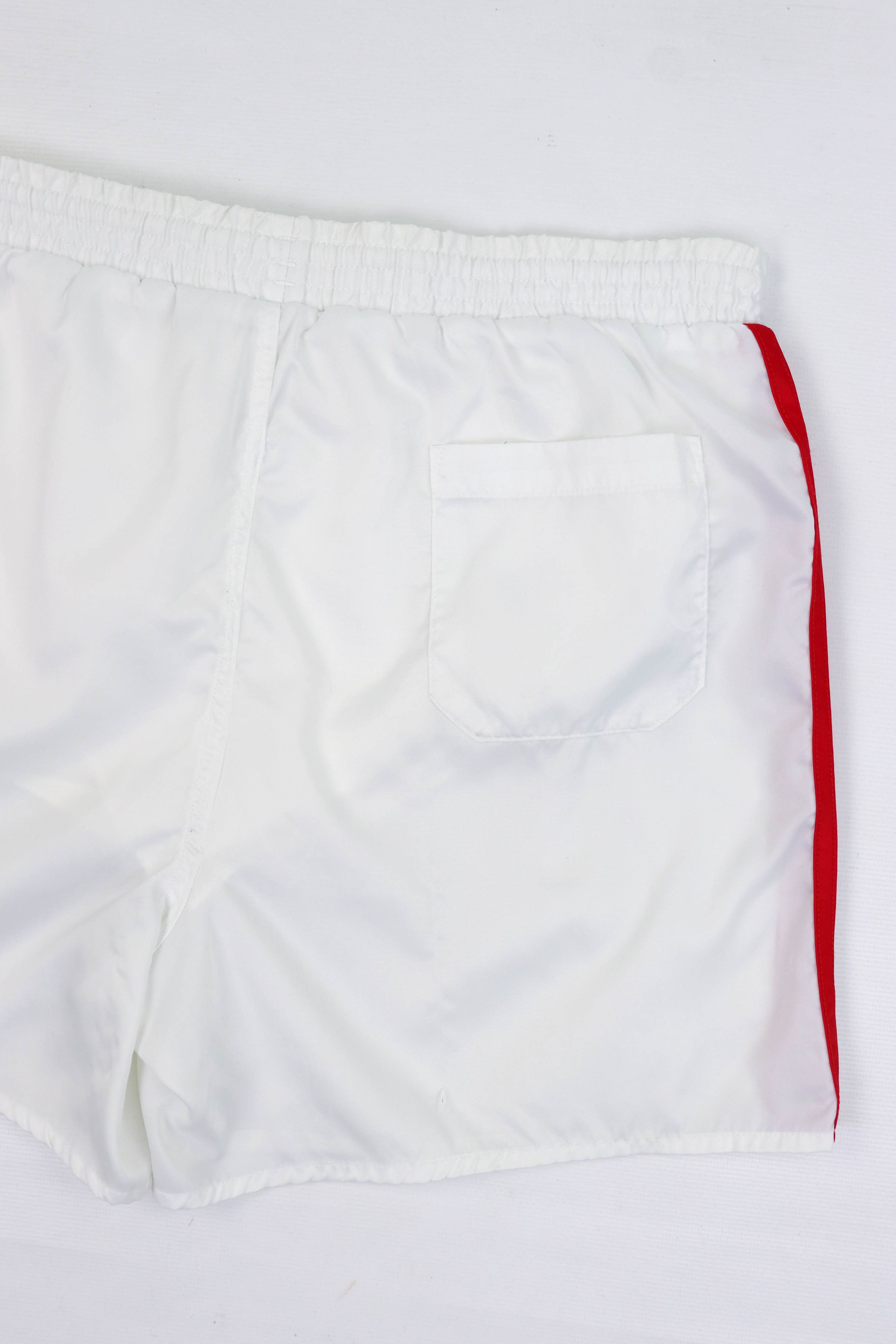 Adidas Adidas Vintage 70-80s White Satin Nylon Running Shorts Size 42" / US 20 - 6 Thumbnail