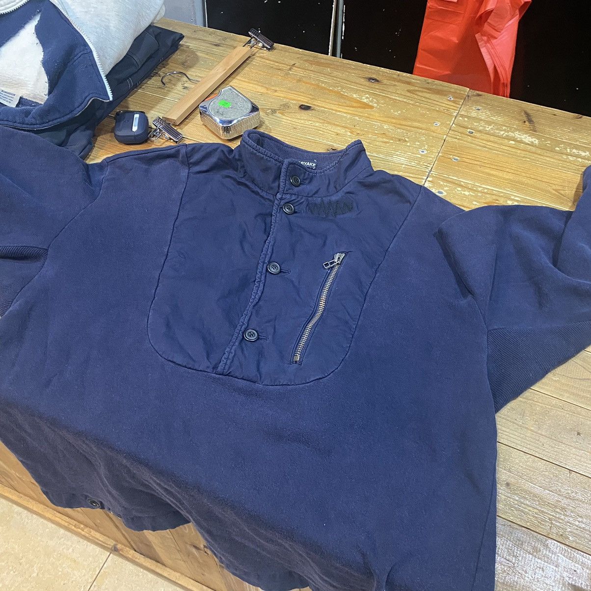 Issey Miyake × Vintage Vintage Issey Miyake Half Button Pocket Sweaters Size US L / EU 52-54 / 3 - 3 Thumbnail
