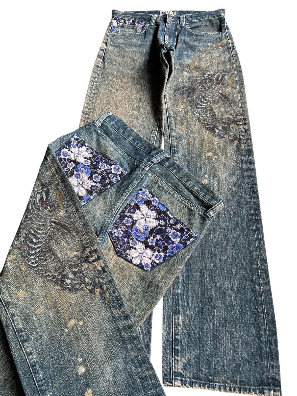 Japanese Brand × Kapital × Vintage RUSTY JAPANESE BRAND KYOTO DENIM JEANS RARE Size US 29 - 1 Thumbnail