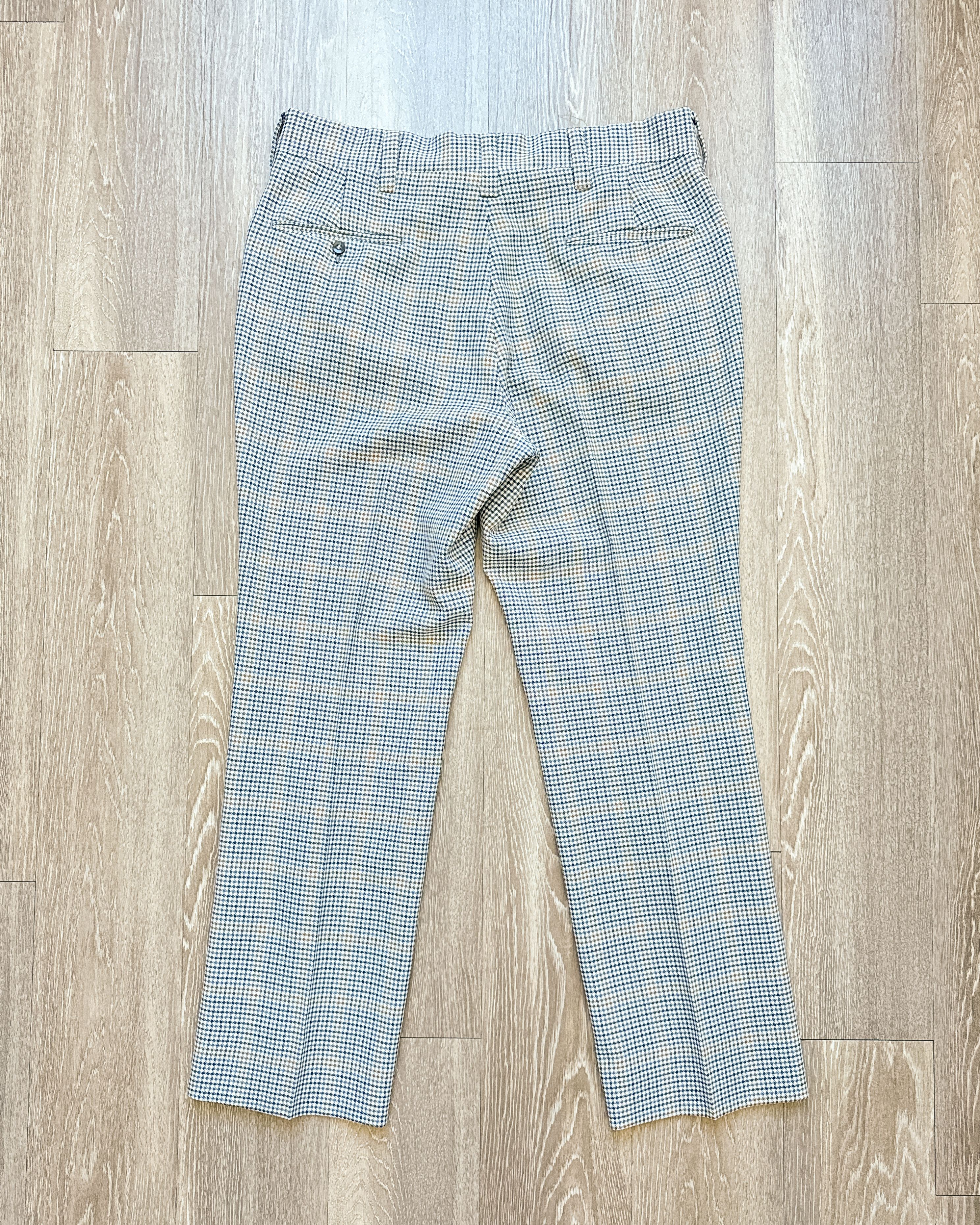 Vintage Vintage 1960s Houndstooth Plaid Disco Dress Trouser Pants 34 Size US 34 / EU 50 - 5 Thumbnail