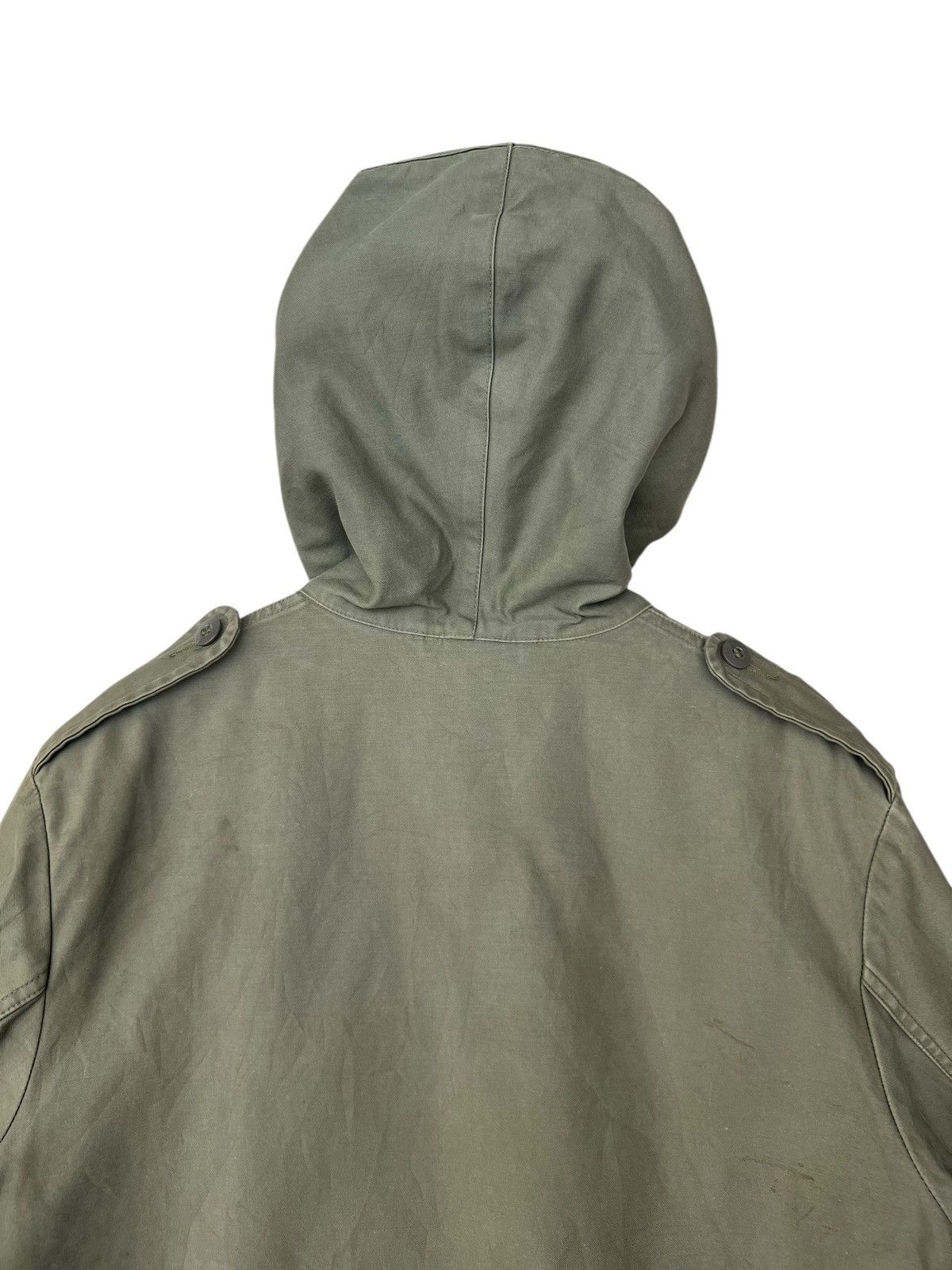 Vintage Vintage 80s German Army Parka Green Zipper Hoodie Jacket Size US L / EU 52-54 / 3 - 5 Thumbnail