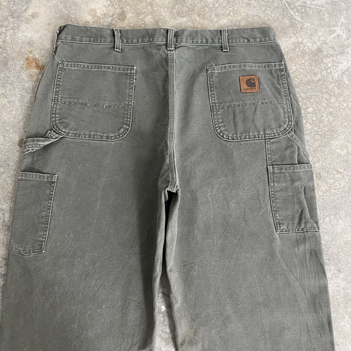Carhartt Vintage Carhartt Moss Green Carpenter Work Pants Size US 39 - 12 Thumbnail