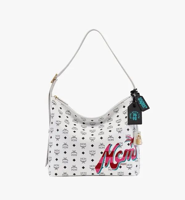 MCM o1mt1gz0426 Size: OS / Large Hobo Bag in White Size ONE SIZE - 1 Preview