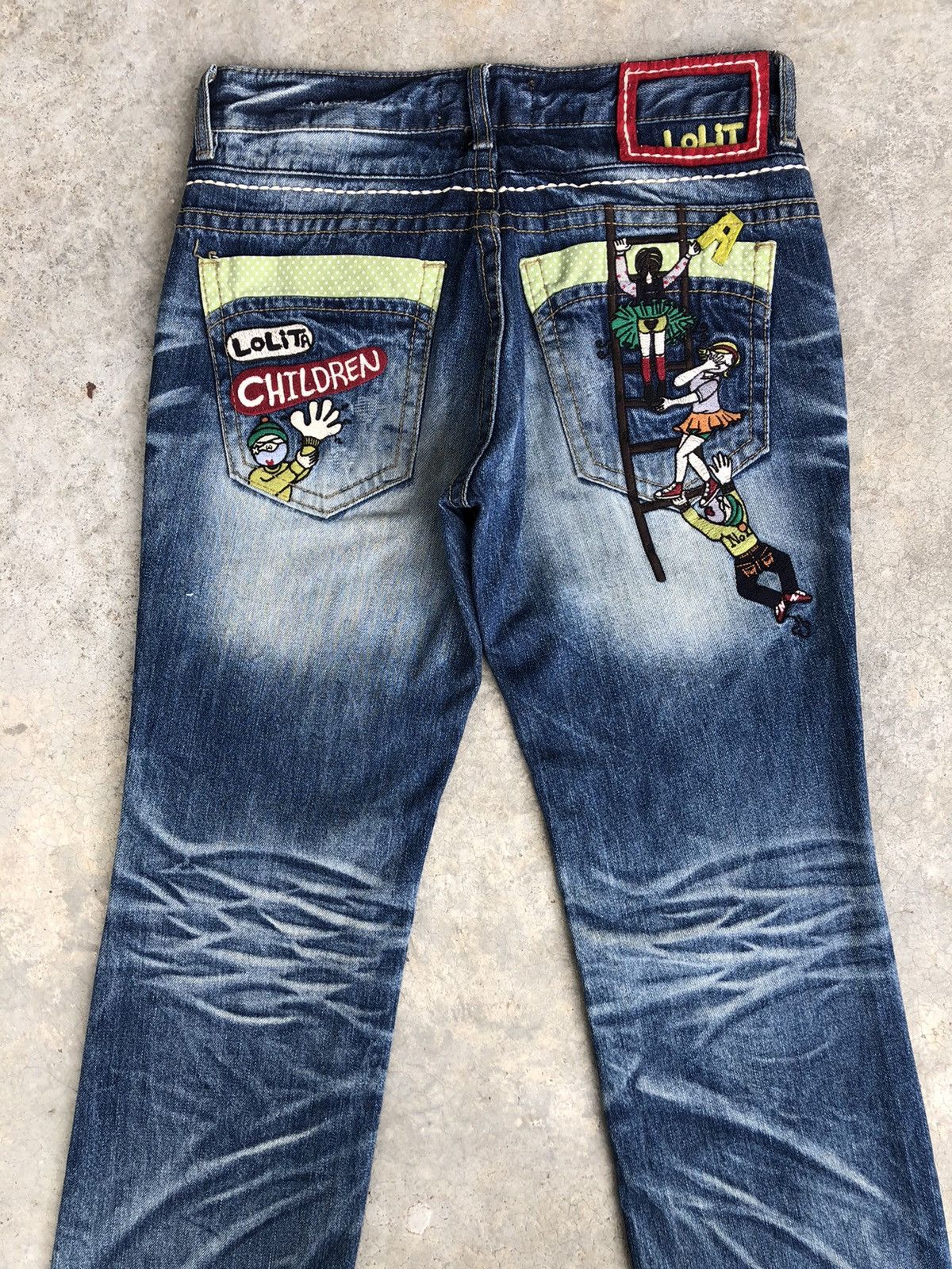 Japanese Brand Yoshitomo Nara Lolita Distressed Jeans Size US 31 - 8 Thumbnail