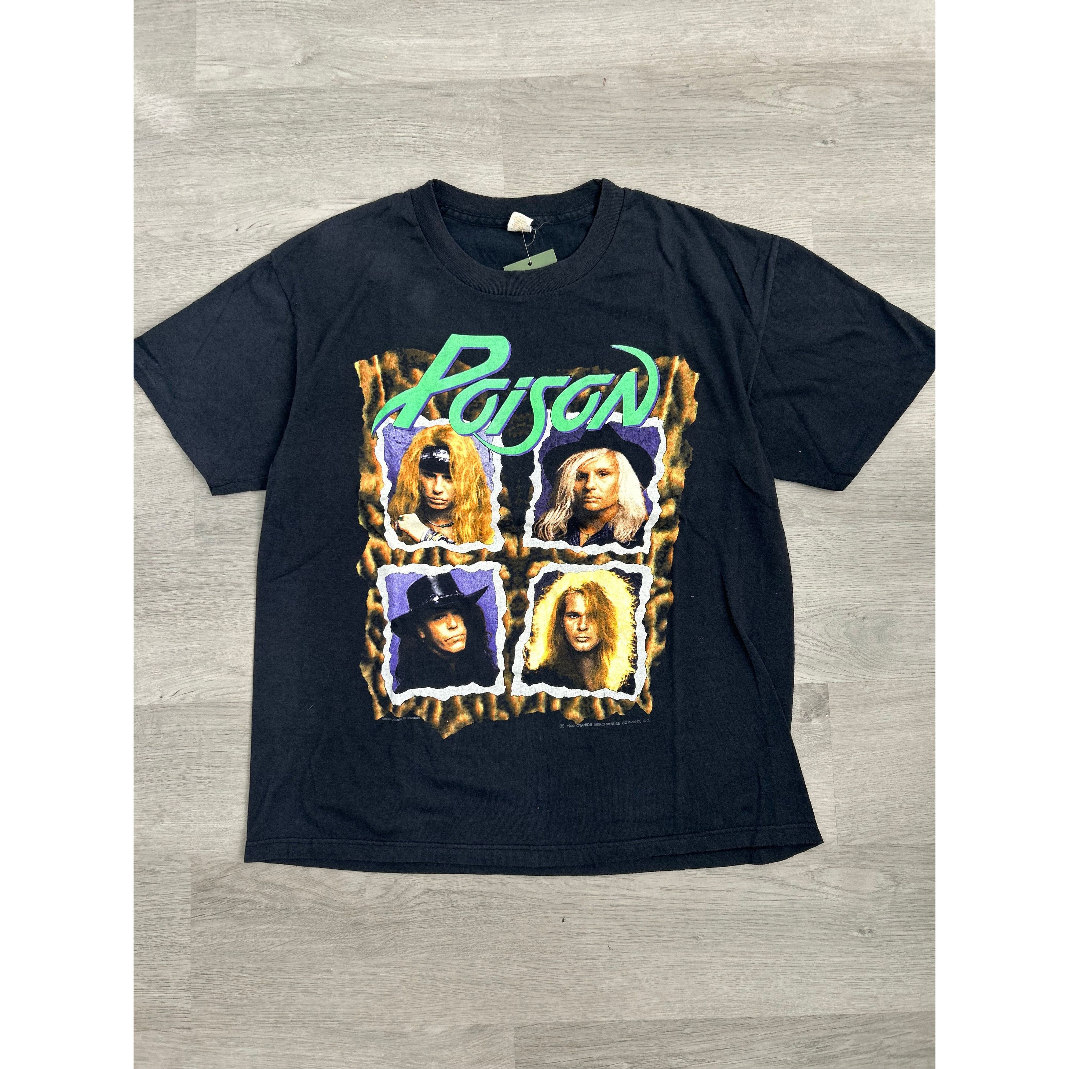 Vintage Vintage 1990-91 Flesh & Blood Poison Tee Size US L / EU 52-54 / 3 - 1 Thumbnail