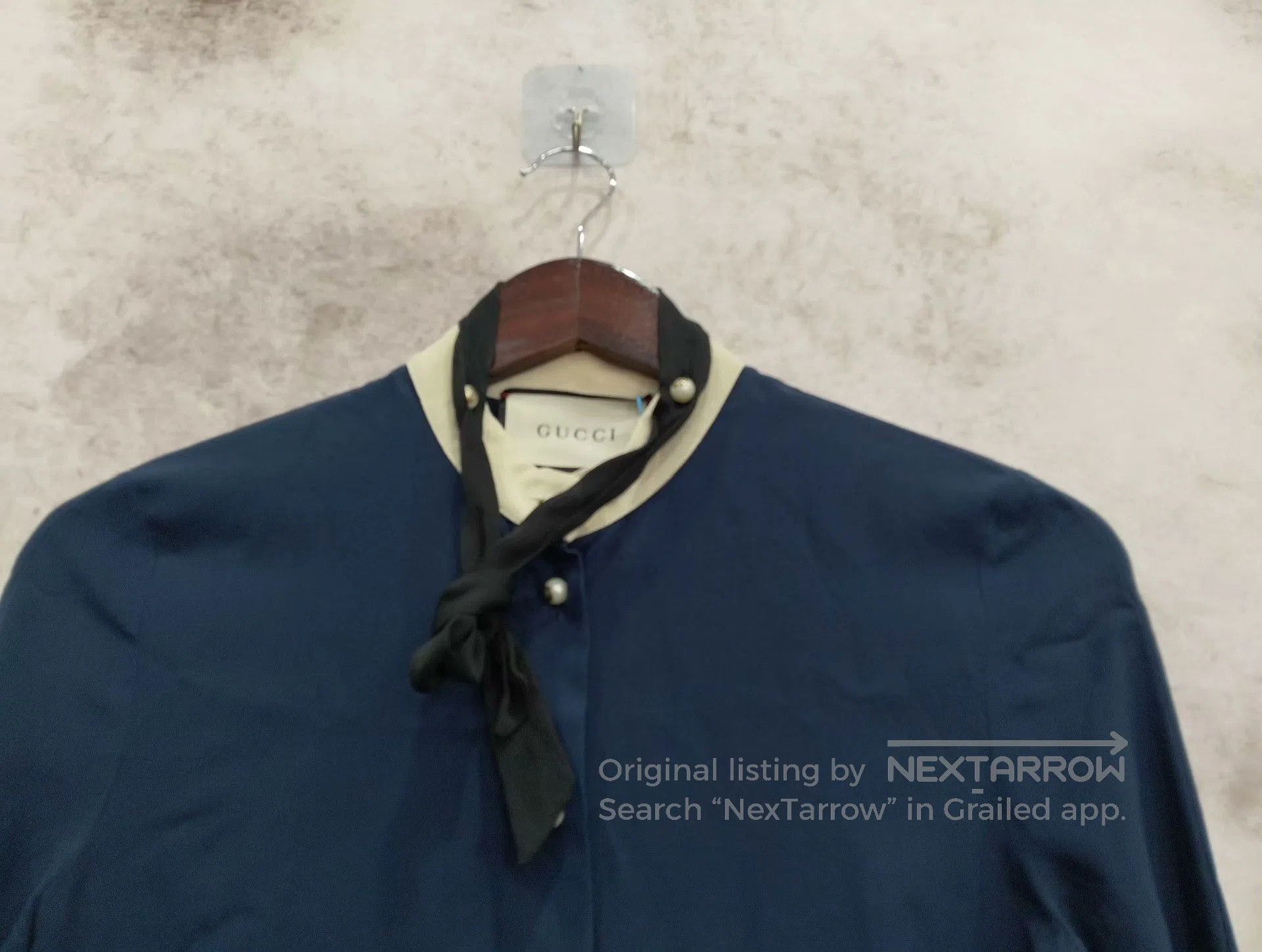 Gucci Blue Button-Up Shirt.