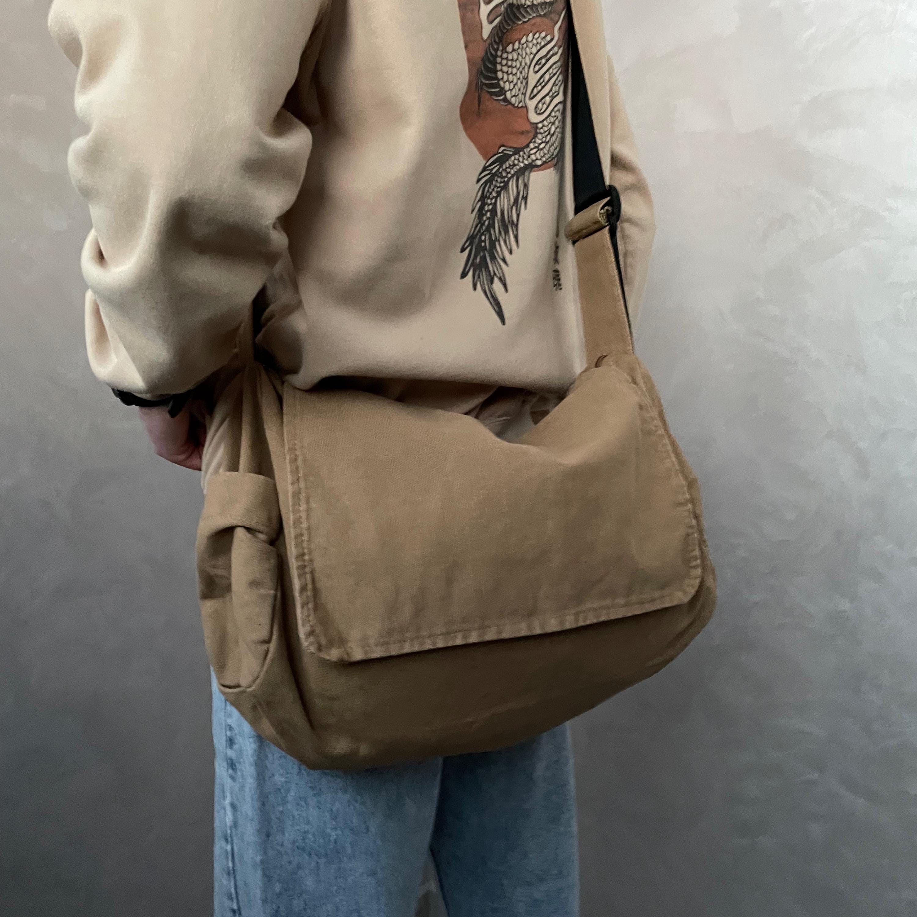 Other Canvas Crossbody Bag classic bag zip alt y2k opium grunge Size ONE SIZE - 2 Thumbnail