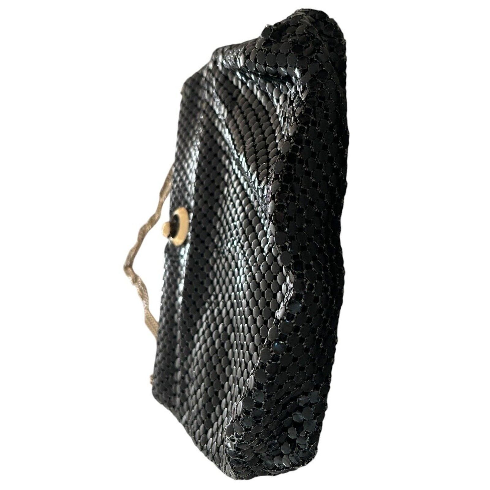 Other 1960s Whiting & Davis Black Metal Mesh Evening Shoulder Bag Size ONE SIZE - 4 Thumbnail