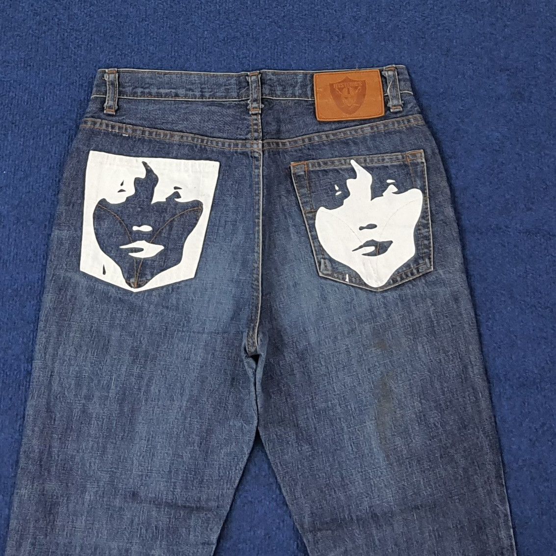 Hysteric Glamour Vintage Hysterics Raiders Japan Custom Logo Jeans C252N14 Size US 27 - 2 Thumbnail