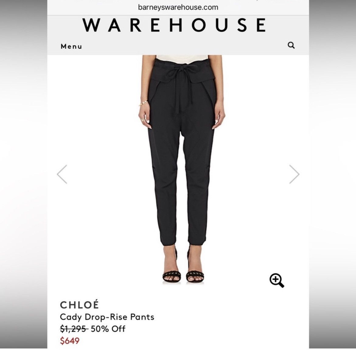Chloe Chloe Cady Drop Rise Trouser Pants - NWT - FR 36 Size 26" / US 2 / IT 38 - 5 Thumbnail