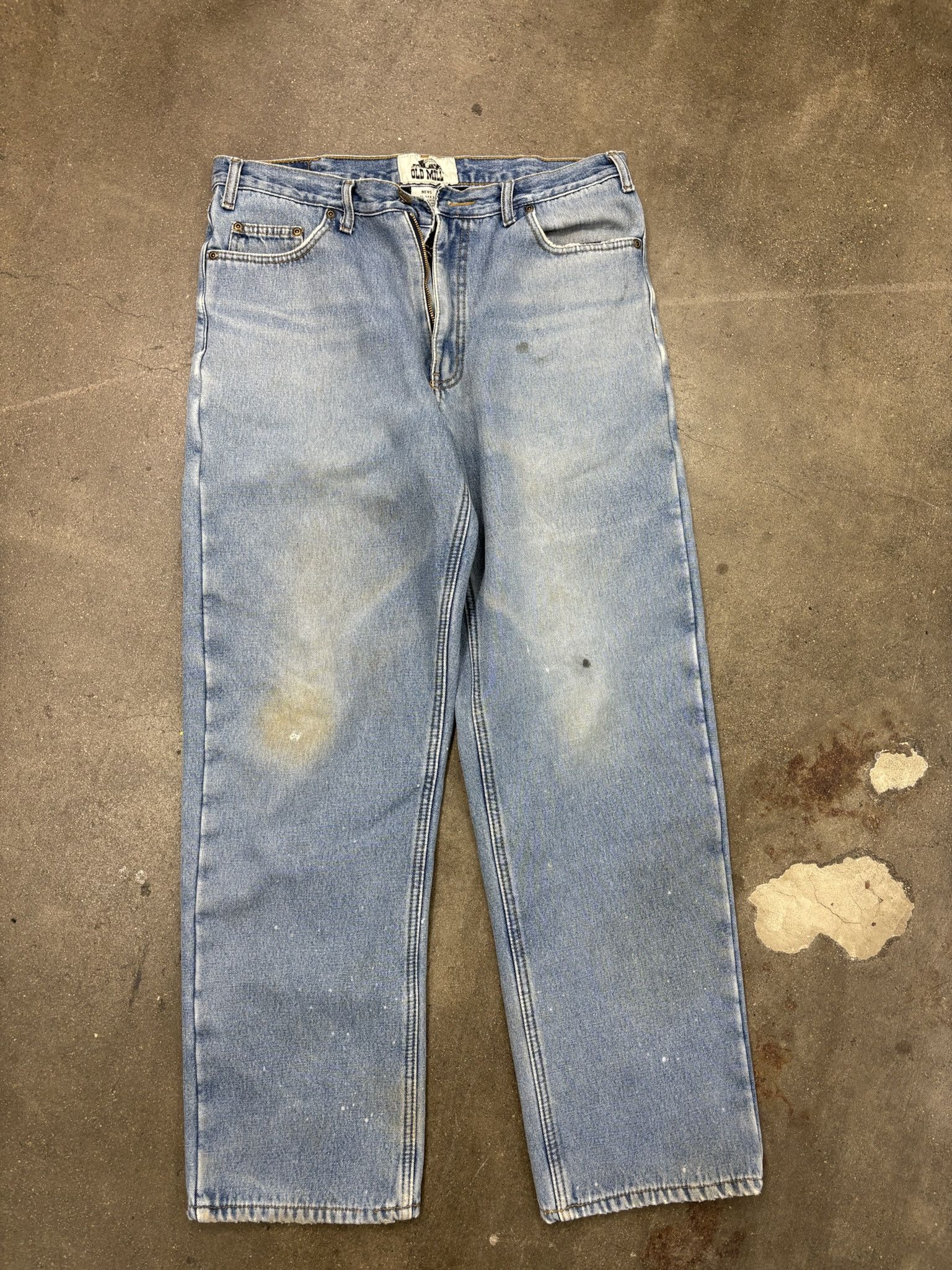 Wrangler Vintage Light Wash Denim Old Mill Insulated Jeans Size US 34 / EU 50 - 1 Thumbnail
