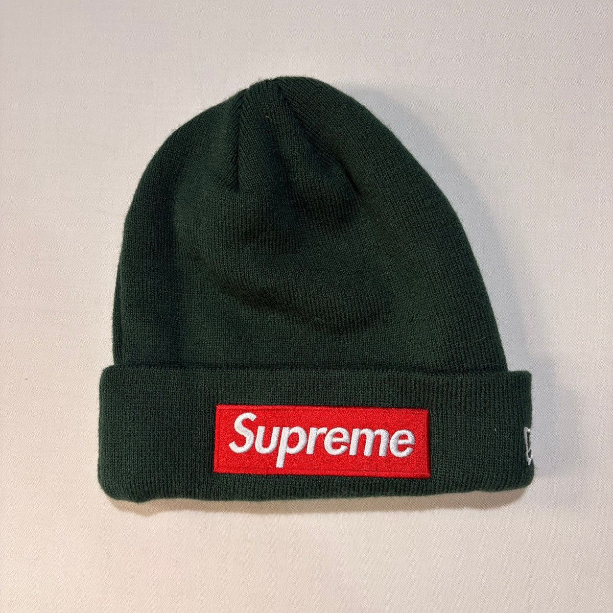 New Era × Supreme Supreme FW20 Cross Box Logo Beanie New Era Navy