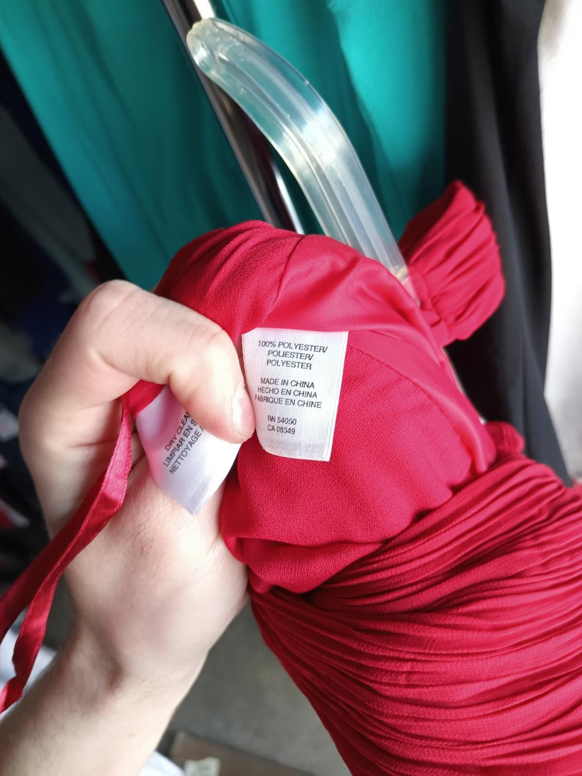 Designer Jones Wear Elegant Red Dress Size M / US 6-8 / IT 42-44 - 4 Thumbnail