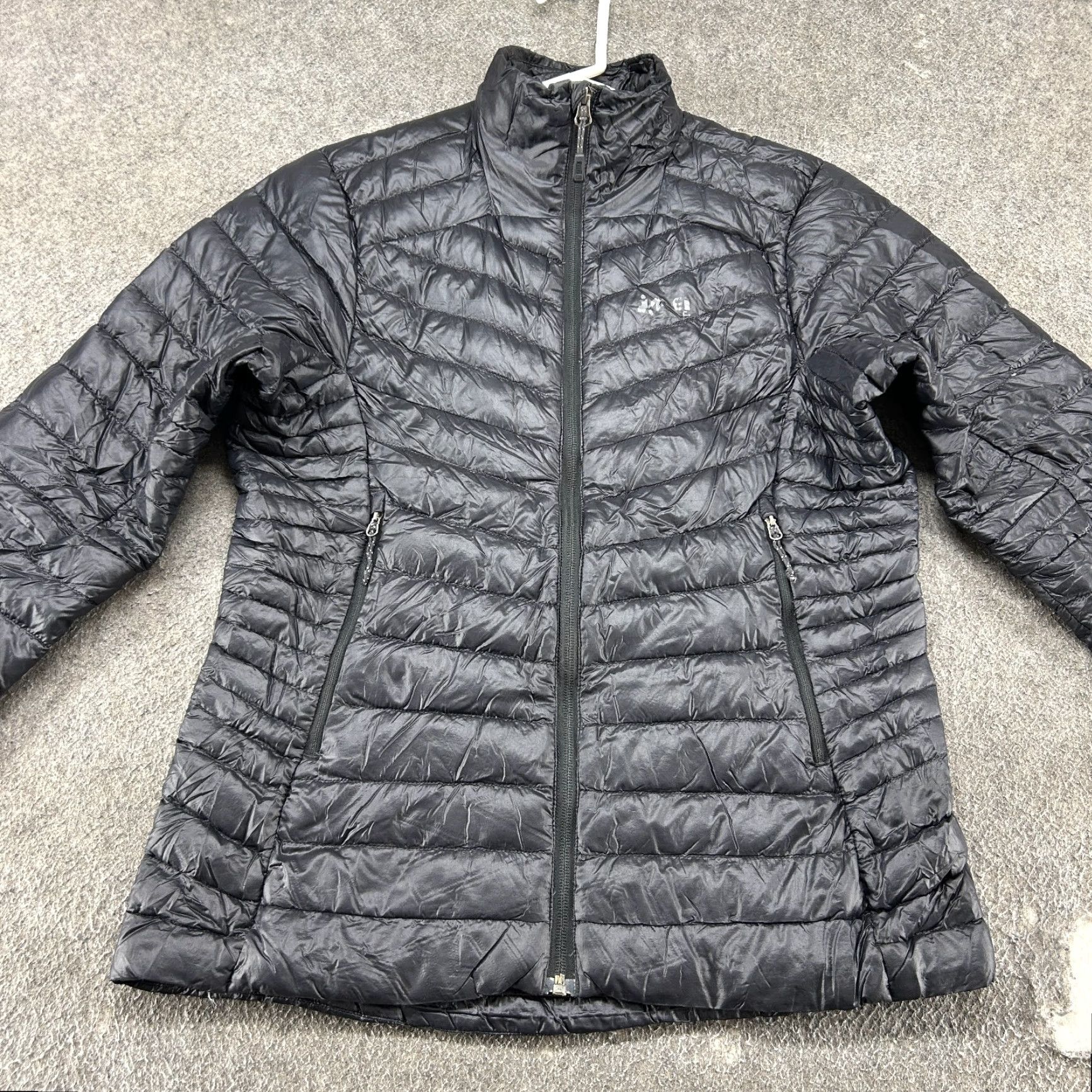 Vintage REI Co Op Jacket Womens M Black Puffer Down Full Zip Quilted Logo Mid-Length Long Sleeve Regular Outdoor Jacket Size M / US 6-8 / IT 42-44 - 3 Thumbnail