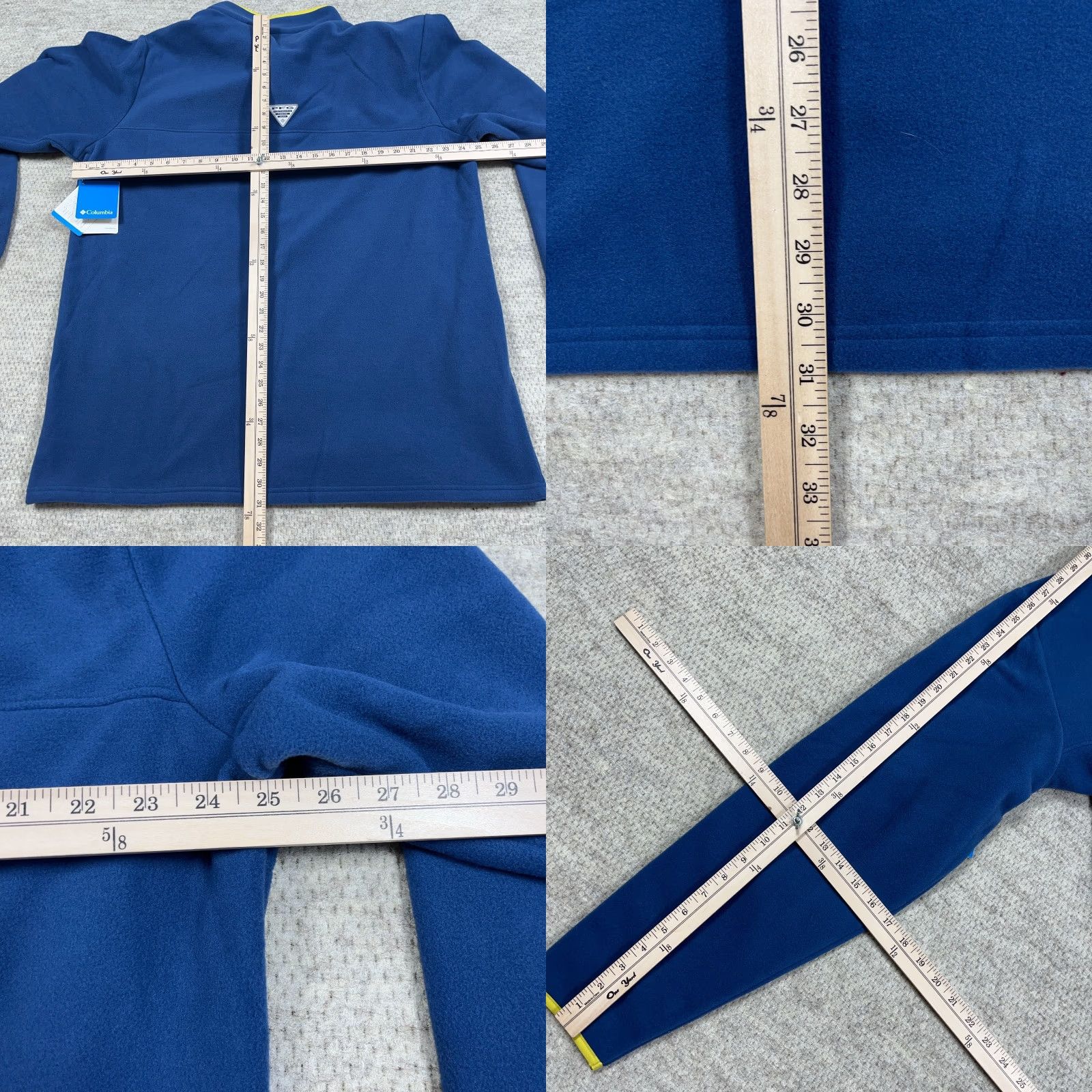 Vintage Columbia Sweater Men 2XL Fleece Pullover Blue Solid Logo Harborside Embroidered Casual Modern Outdoor Golf Vintage: No Size US XXL / EU 58 / 5 - 8 Thumbnail