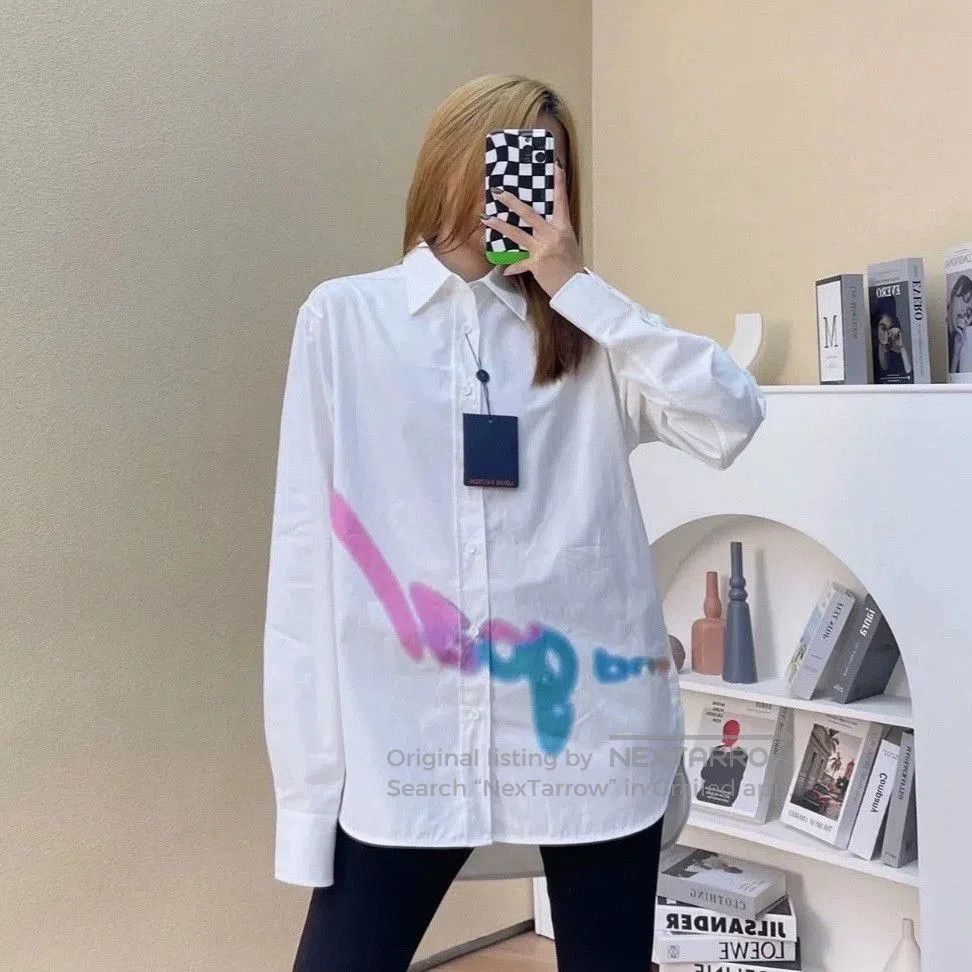 Louis Vuitton white long sleeve shirt with logo design. Size US L / EU 52-54 / 3 - 6 Thumbnail