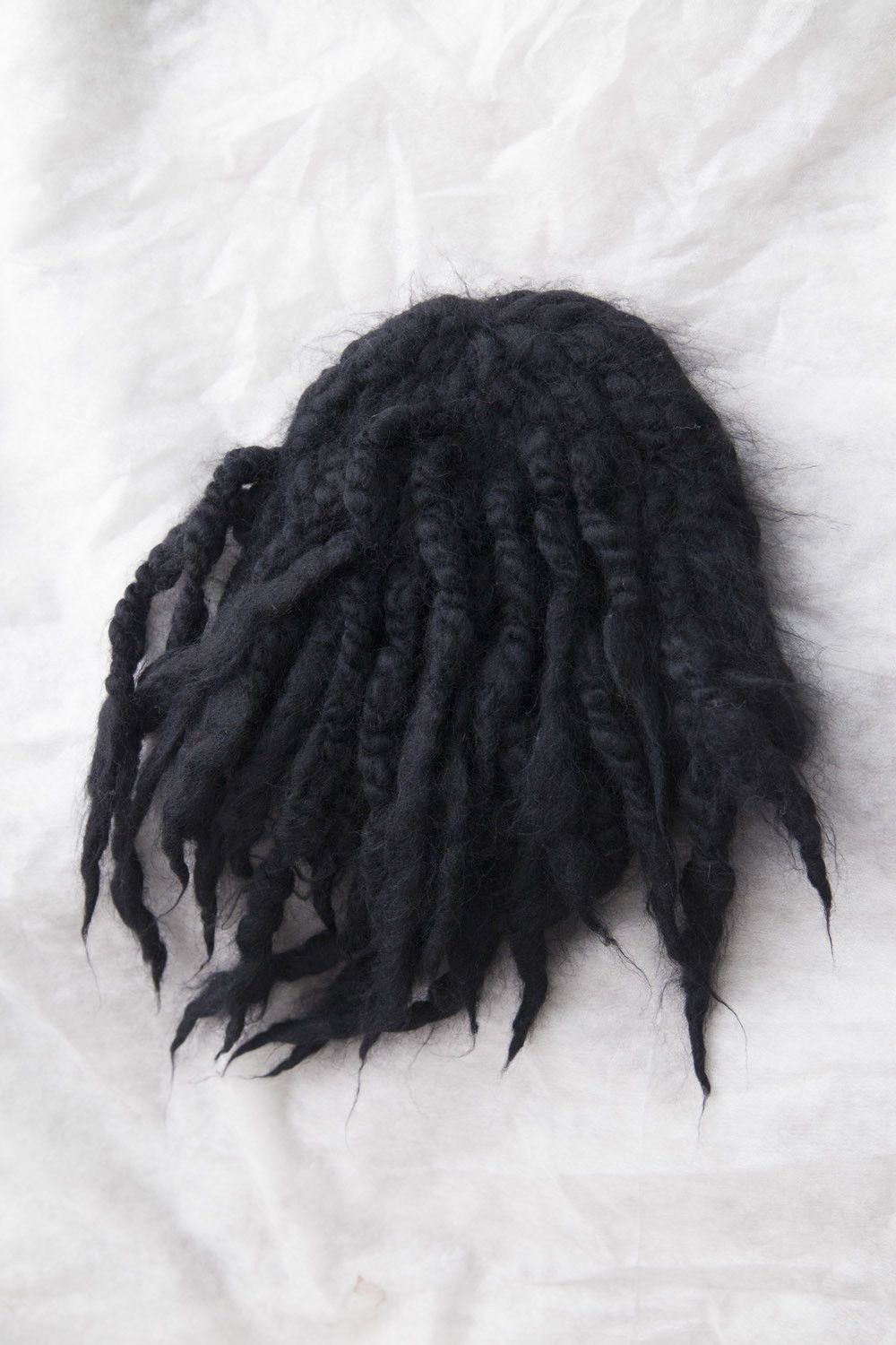 Issey Miyake AW11 Issey Miyake black wool dreadlocks beanie Size ONE SIZE - 9 Thumbnail
