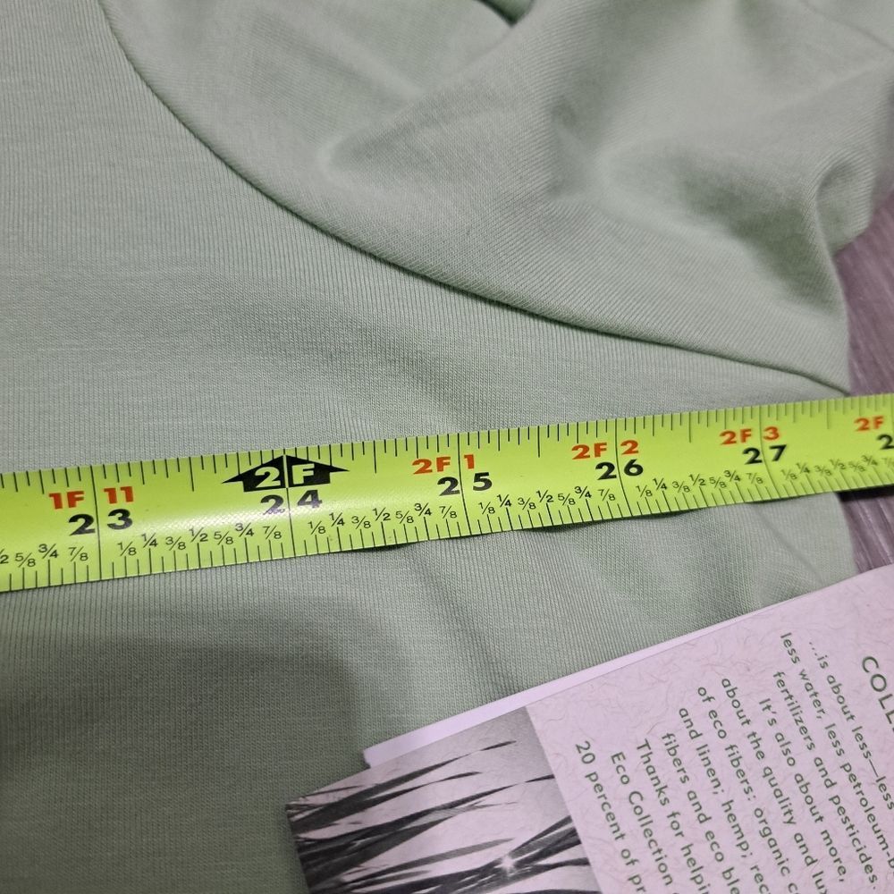 Eileen Fisher Eileen Fisher Organic Cotton Stretch Jersey 1/4 Zip Hooded Top Sweater Aloe 3X Size 4XL / US 24-26 - 5 Thumbnail