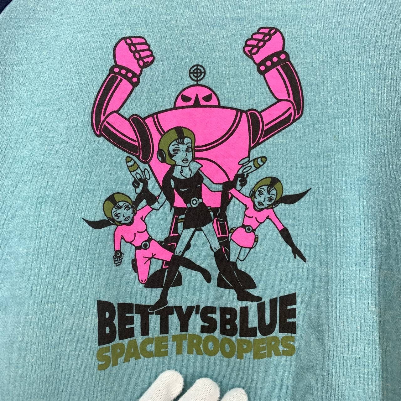 Japanese Brand Vintage BETTY'S BLUE Space Troopers Sweatshirt #2380-11 Size US XS / EU 42 / 0 - 2 Thumbnail