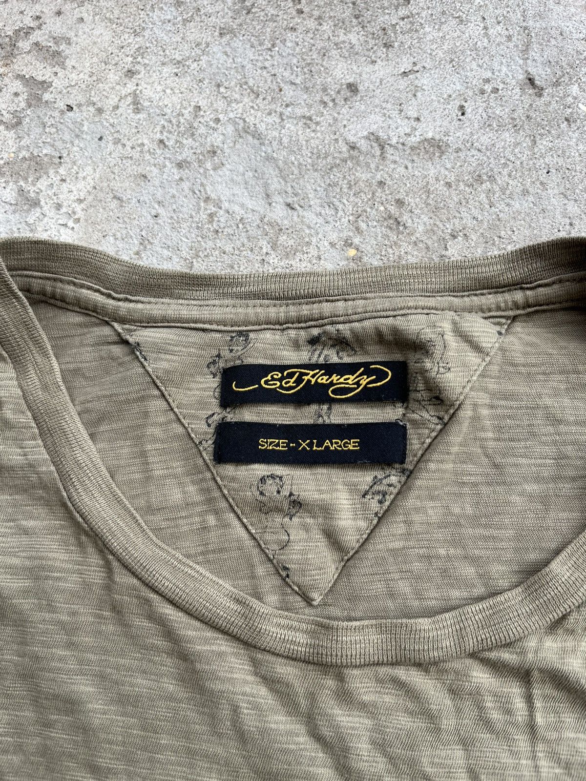 Ed Hardy Ed Hardy Japan Big Logo Drawn by Ed San Diego Y2K T-shirt Size US XL / EU 56 / 4 - 4 Thumbnail