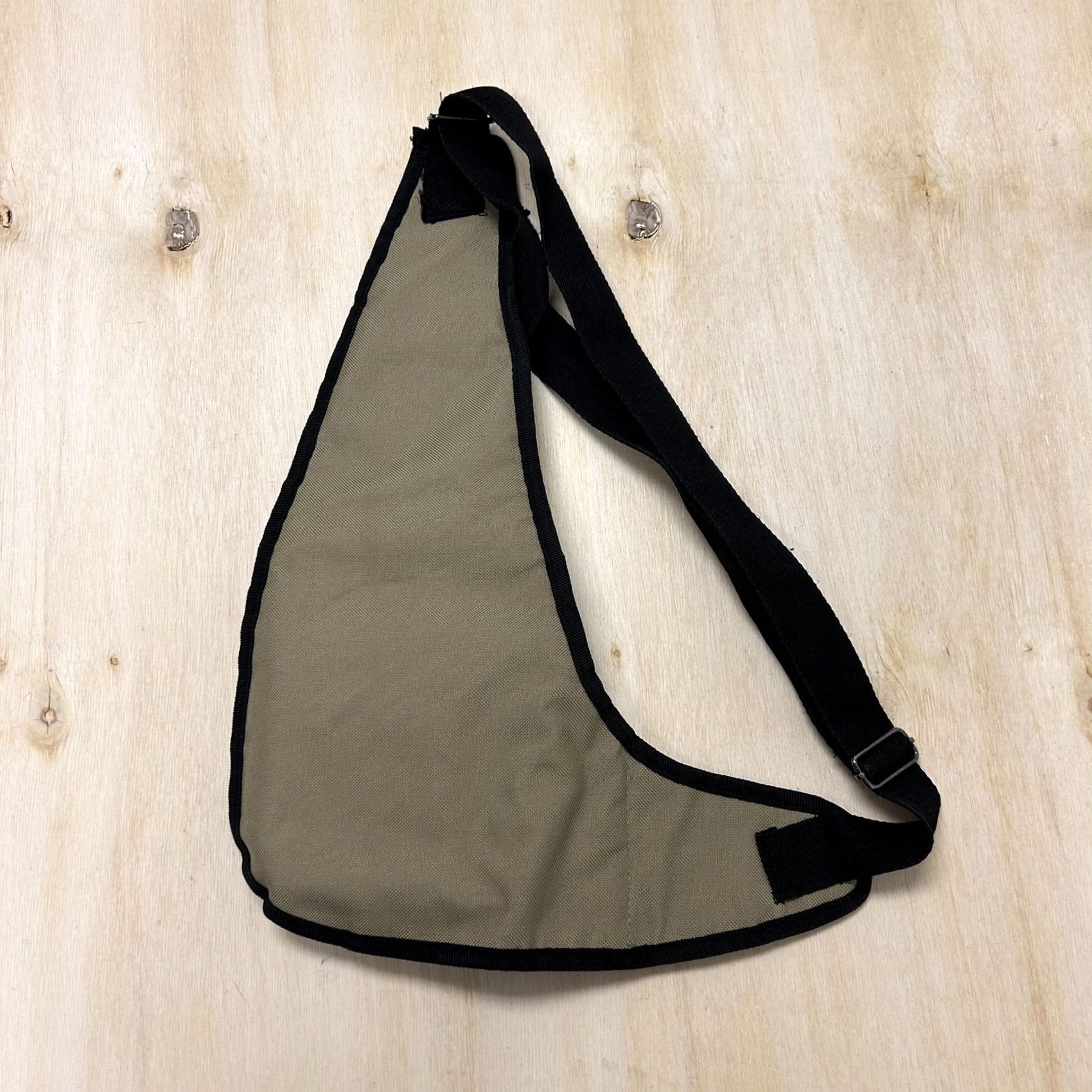 Vintage SPORT Crossbody Bag Mens Medium Beige Canvas Sling Chest Pack Outdoor Travel Size ONE SIZE - 3 Thumbnail