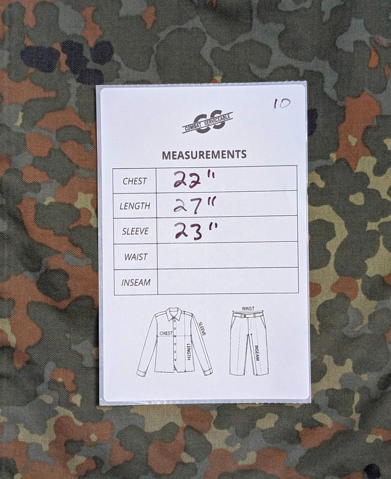 Other German Army Bundeswehr Flecktarn Camo Field Shirt - Large Size ONE SIZE - 3 Thumbnail