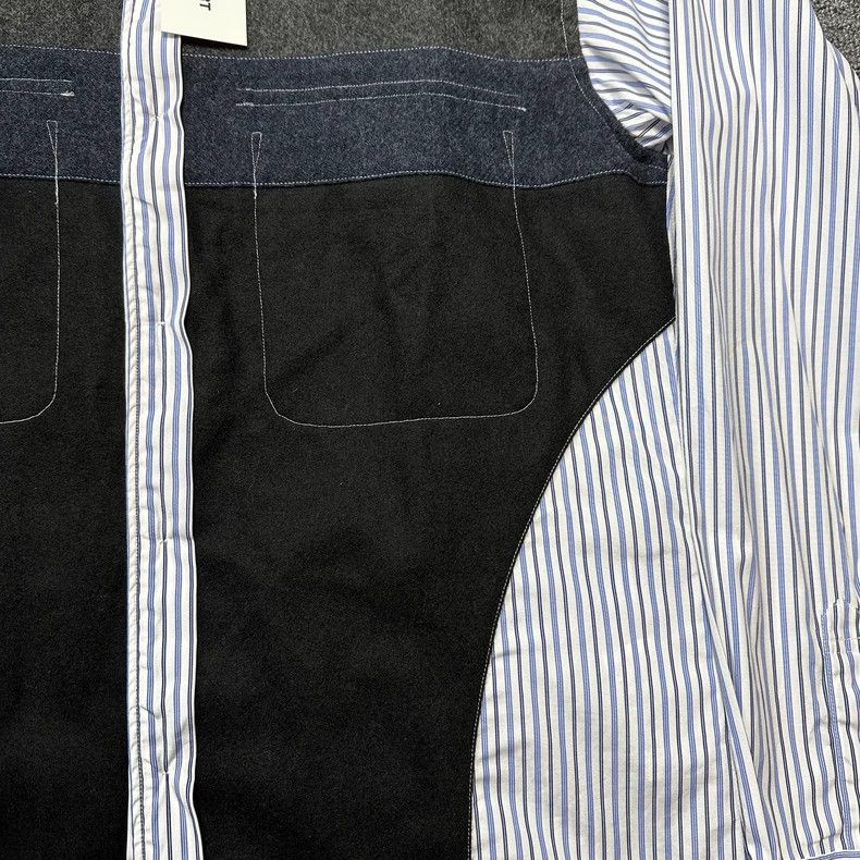 Comme des Garcons Comme Des Garcons Patchwork striped shirt Size US S / EU 44-46 / 1 - 3 Thumbnail