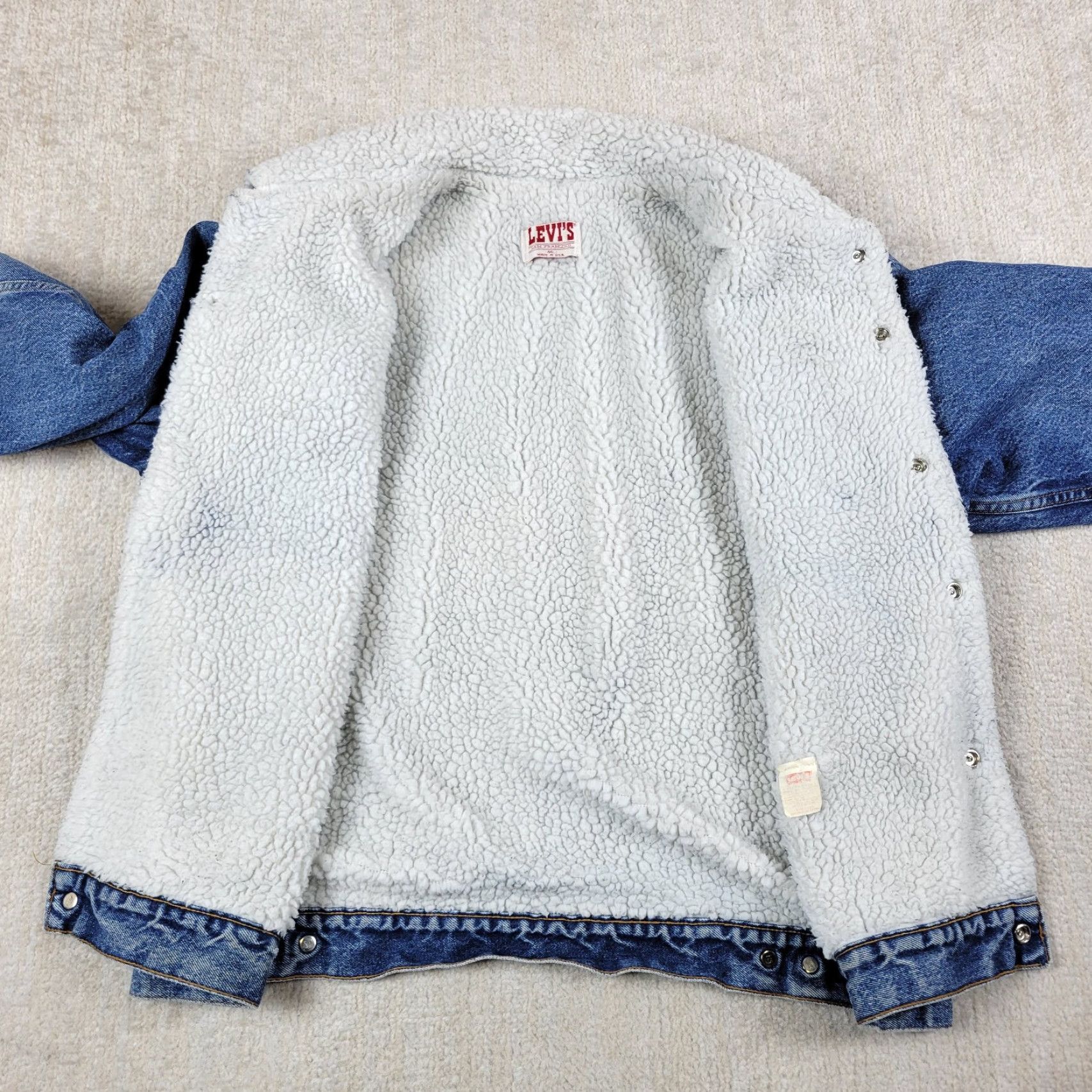 Levi's VINTAGE Levi's Trucker Jacket Mens 44 Blue Denim Jacket 80s 90s USA Size US S / EU 44-46 / 1 - 3 Thumbnail