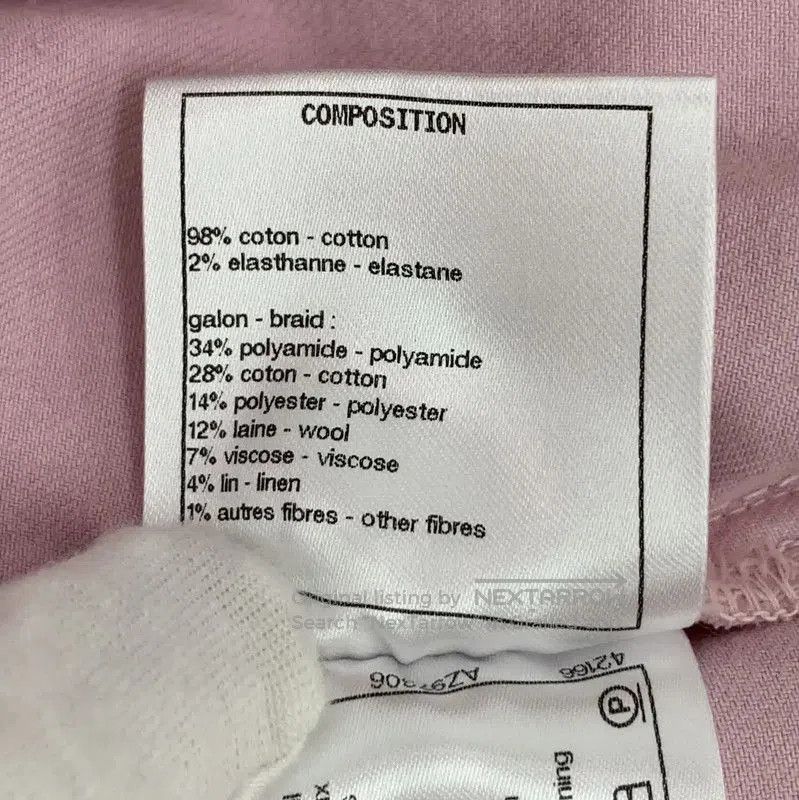 Chanel Chanel Pink Cotton Women's Denim Pants . Size 23" - 8 Thumbnail