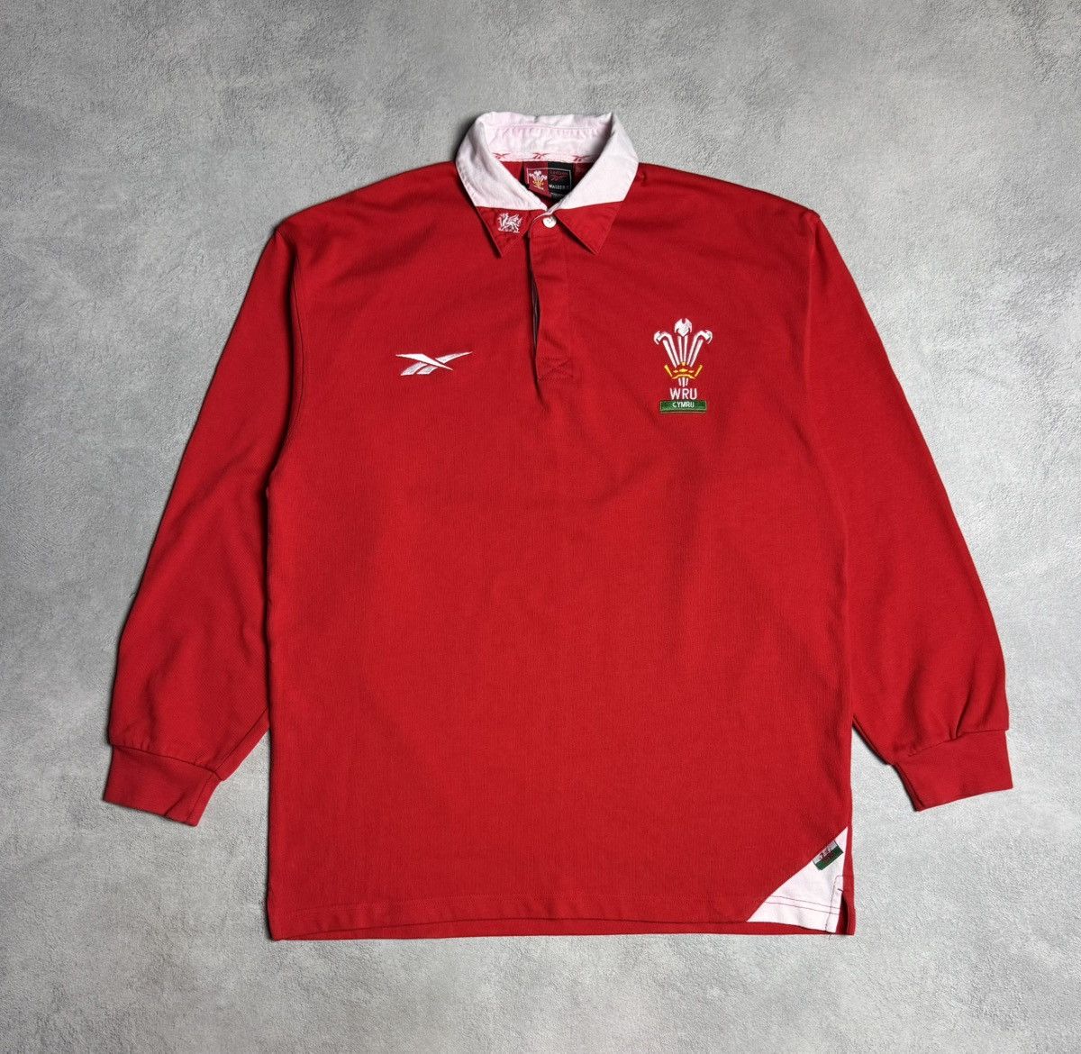 Reebok Wales 1999 2000 Home Rugby Long Sleeve Jersey Reebok Cymru Size US M / EU 48-50 / 2 - 1 Thumbnail