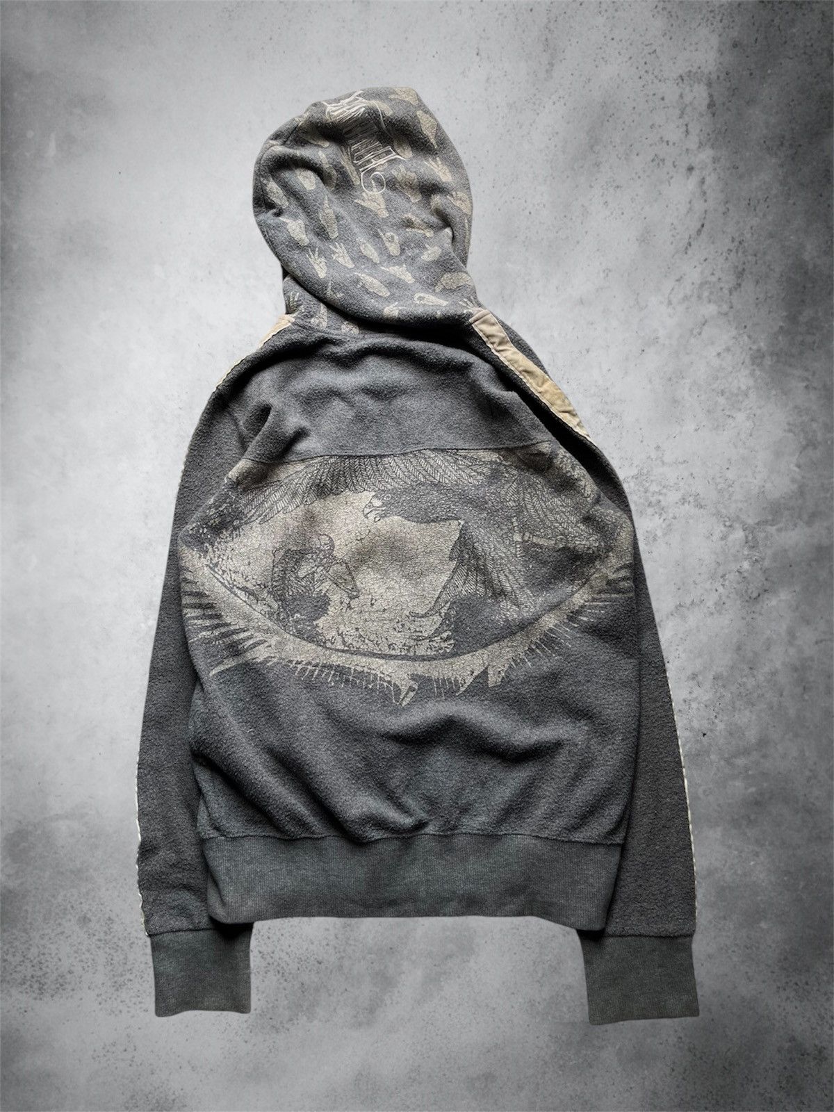Le Grande Bleu (L.G.B.) 2000s green banana velvet lgb style hoodie Size US L / EU 52-54 / 3 - 2 Thumbnail