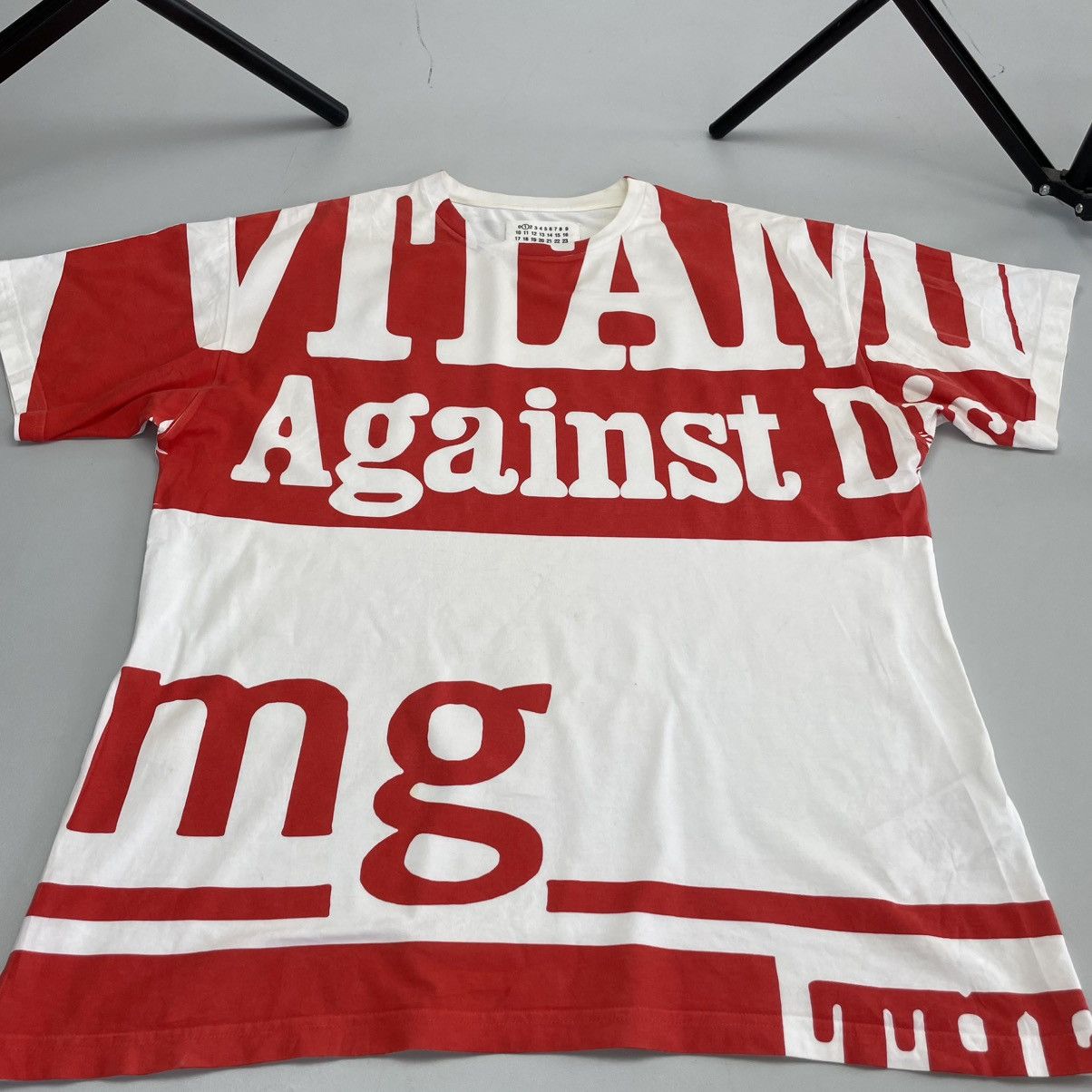 Maison Margiela Maison Margiela "Vitamin" Oversized Print T-Shirt sz S Size US S / EU 44-46 / 1 - 7 Thumbnail