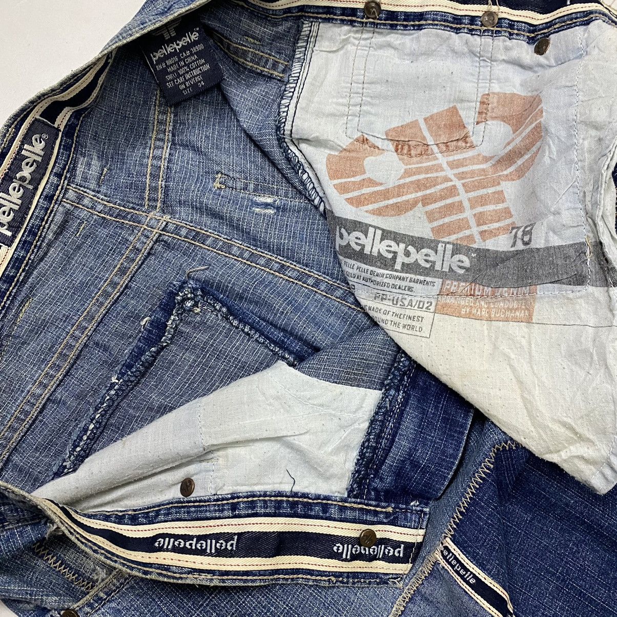 Pelle Pelle × Vintage Pelle Pelle patchwork distressed denim Size US 34 / EU 50 - 20 Thumbnail
