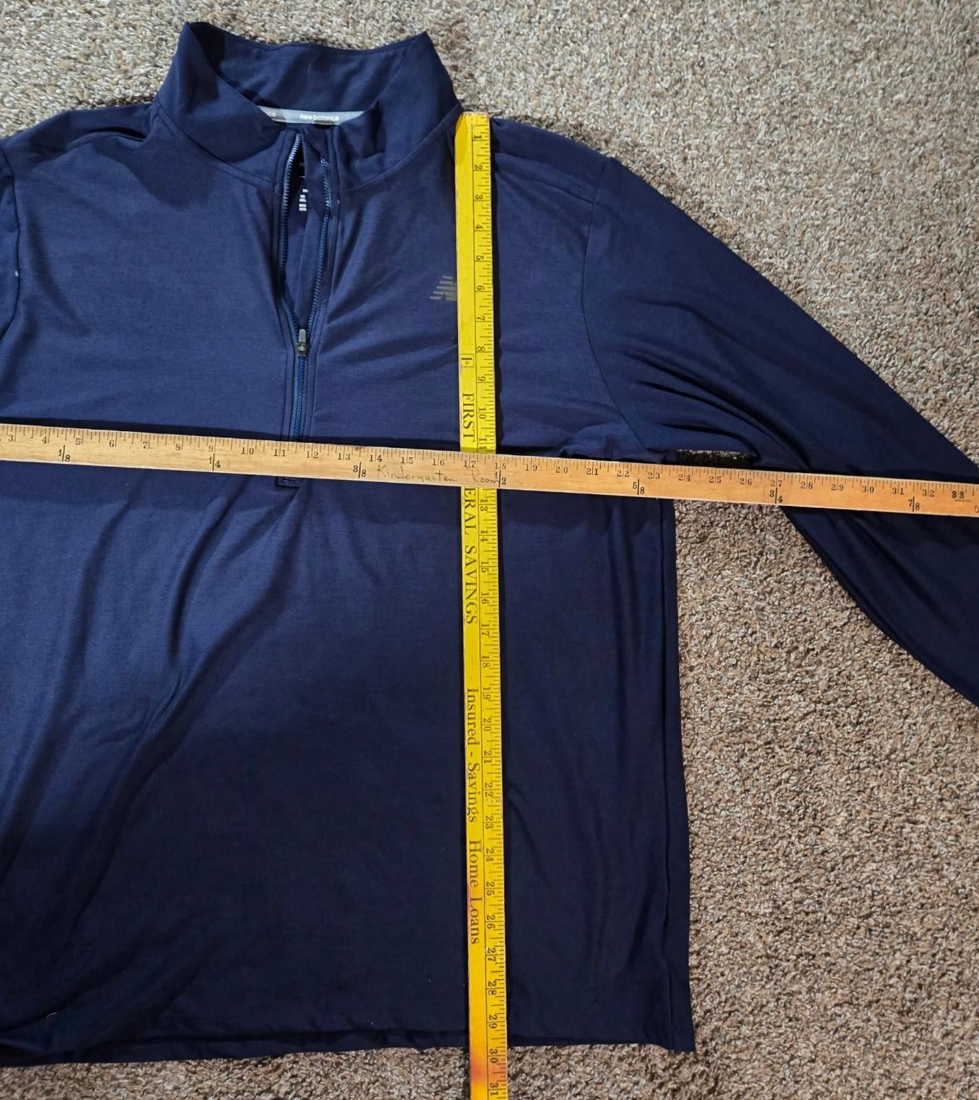New Balance New Balance Shirt Pullover 1/4 Zip Activewear Mens 2XL Blue Size US XXL / EU 58 / 5 - 2 Thumbnail